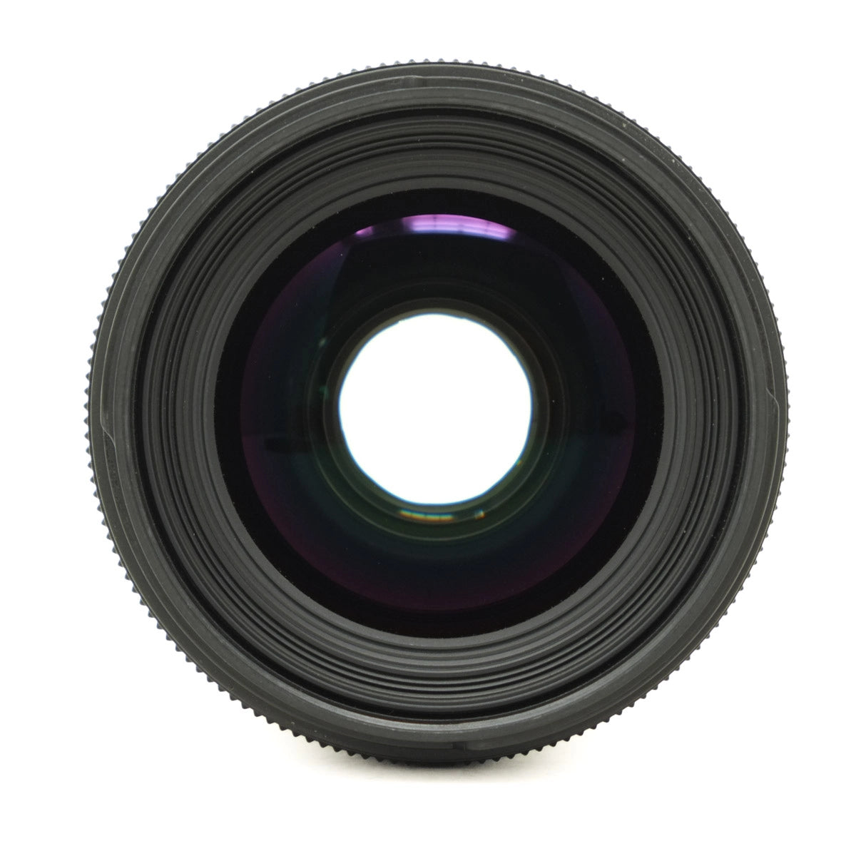 Camera lens on a white background