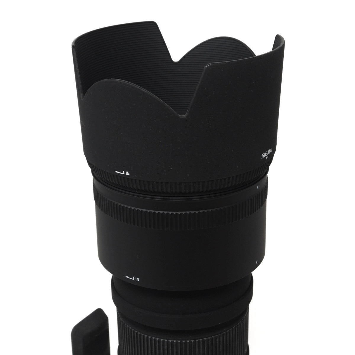 Used Sigma 50-500mm F4.5-6.3 APO DG OS Lens for Sony A mount - Lens hood extender 