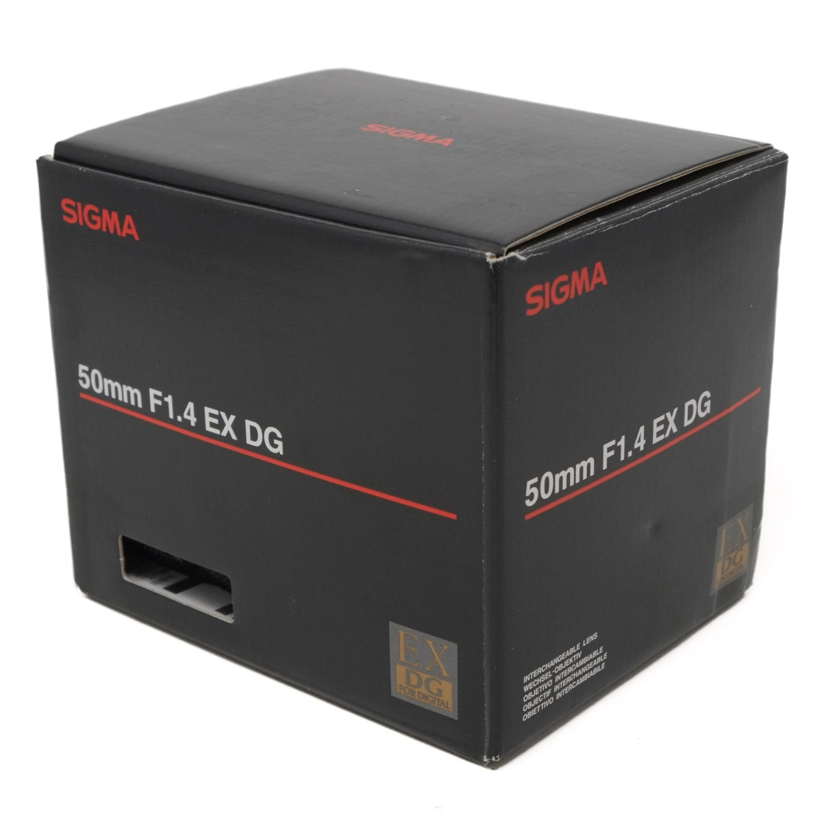 Used Sigma 50mm F1.4 EX DG Lens in Canon EF Fitting - original box 