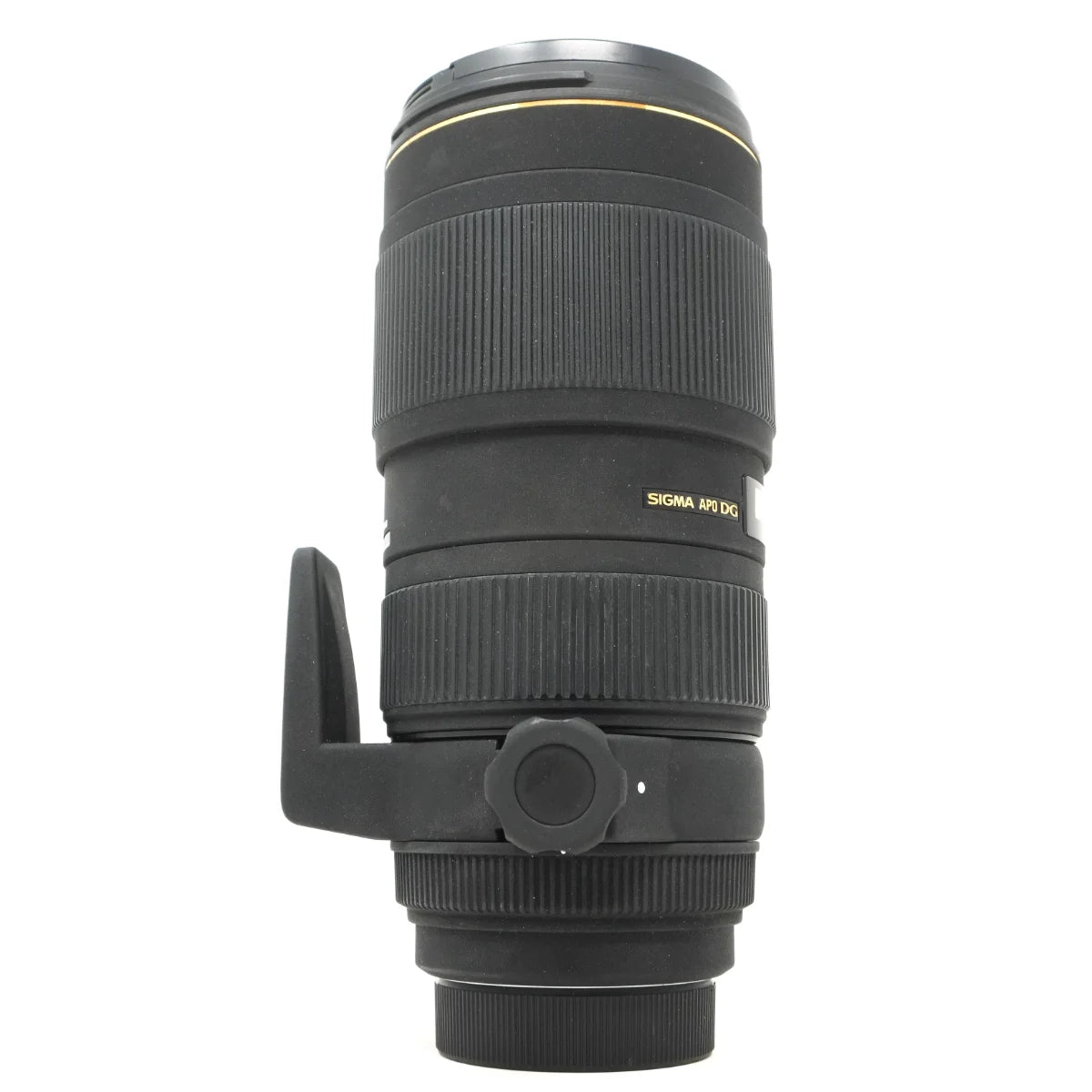 Used Sigma 70-200m f2.8 Mark II macro HSM lens In Nikon F Mount - side angle 