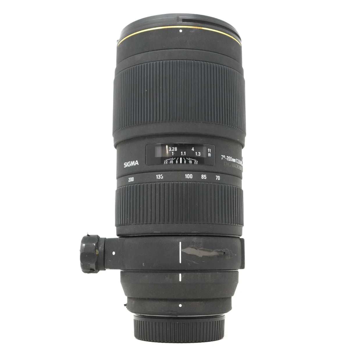 Used Sigma 70-200mm F2.8 DG HSM Macro Lens in Nikon F Mount - front angle 