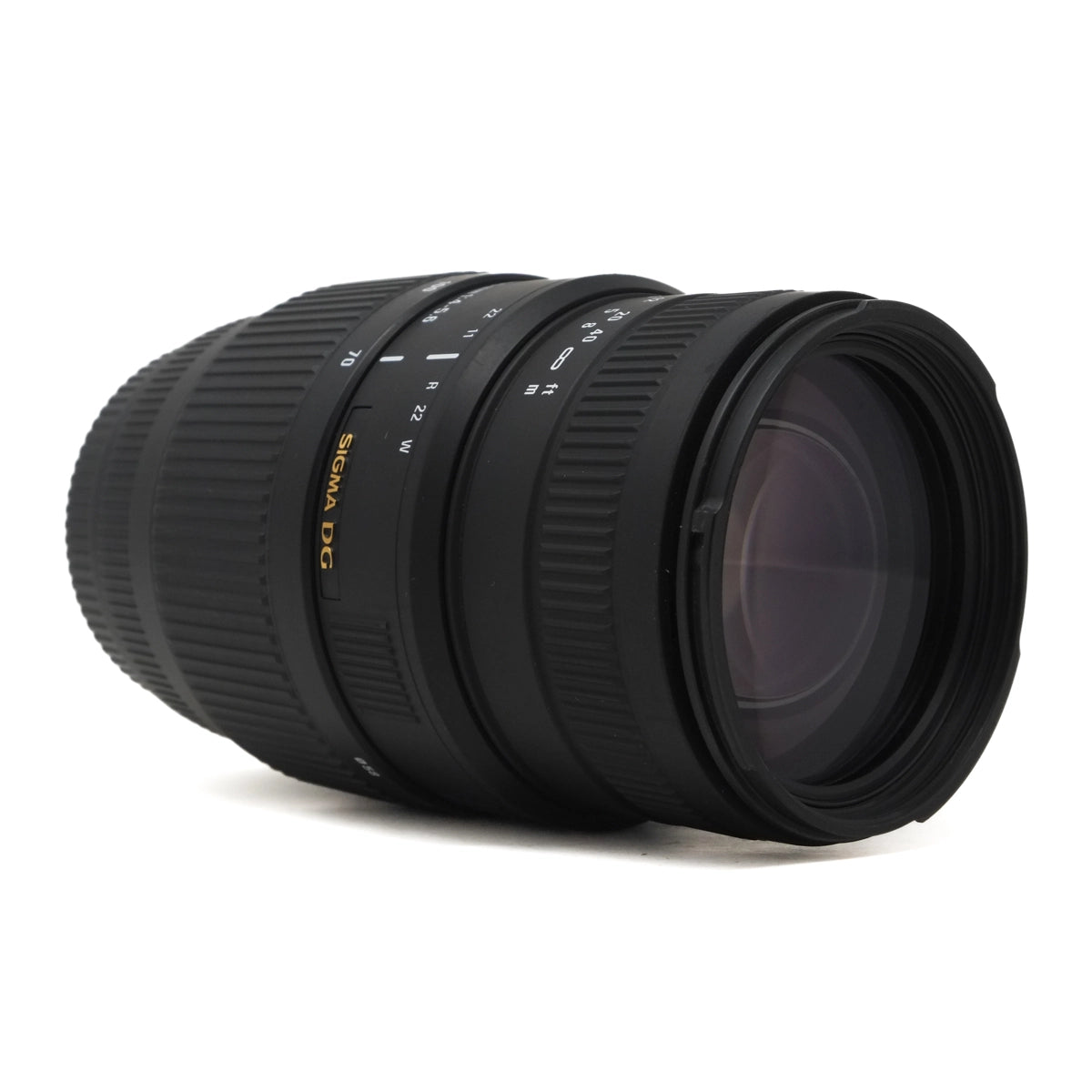 Used Sigma 70-300mm F4-5.6 DG Lens for Canon EF - Front angle 