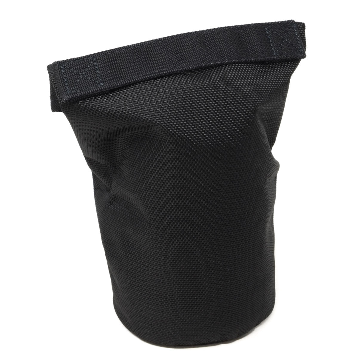 Black tactical pouch on a white background