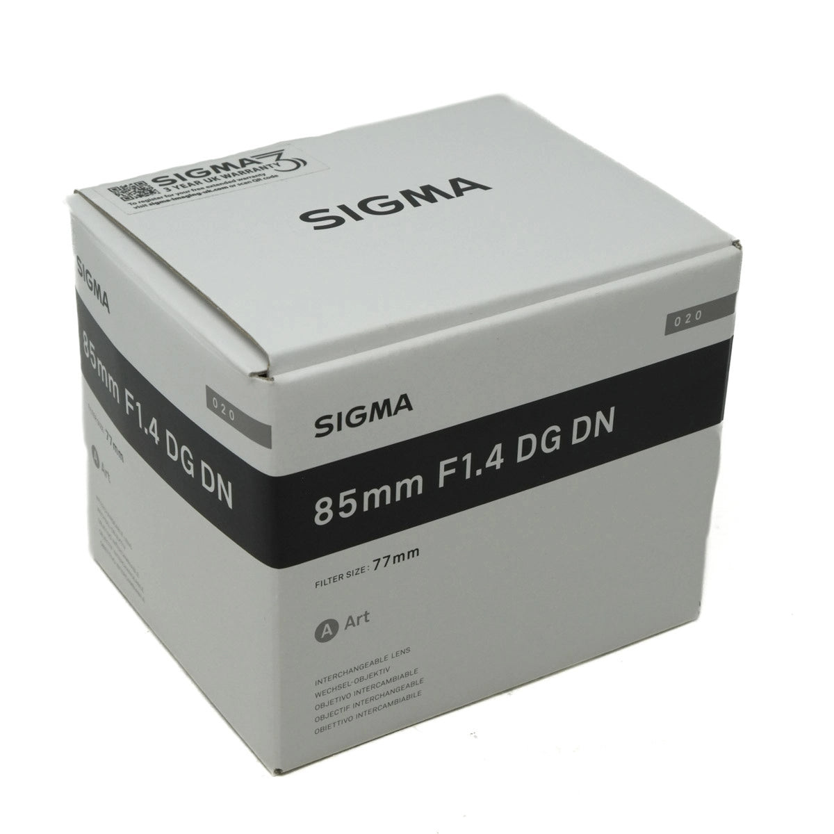 Used Sigma 85mm F1.4 DG DN ART Lens for Sony E Mount - Original box 