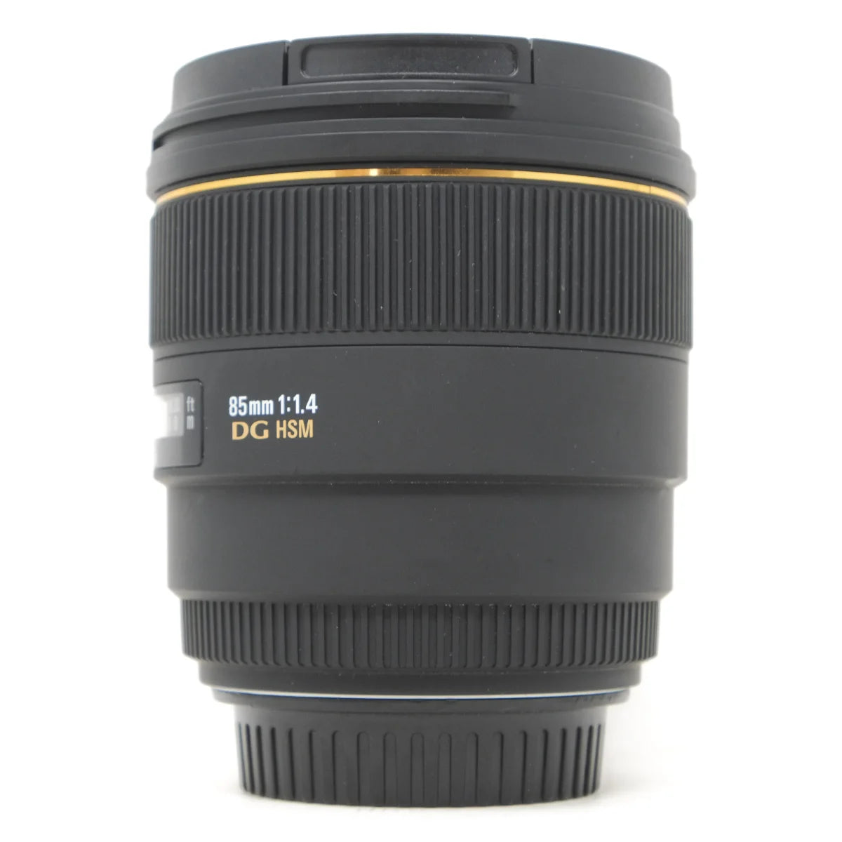 Used Sigma 85mm F1.4 DG HSM portrait lens in Canon EF mount - side angle 
