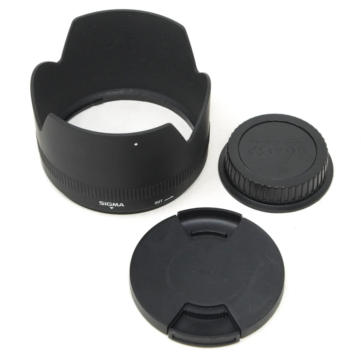Used Sigma 85mm F1.4 DG HSM portrait lens in Canon EF mount - lens caps and hood