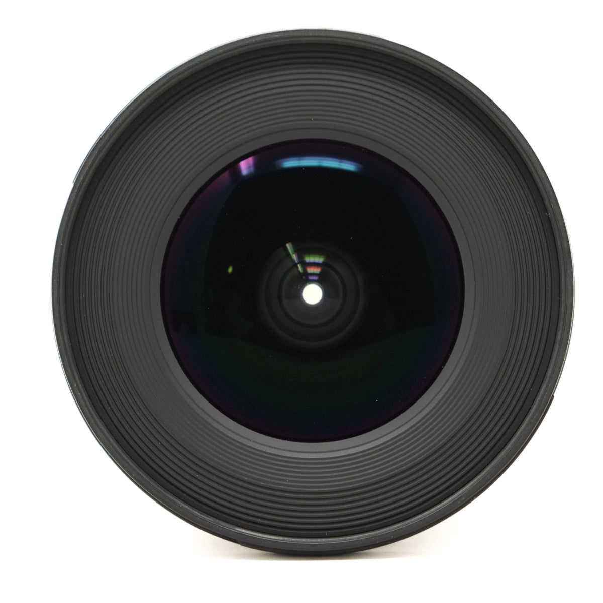 Camera lens on a white background