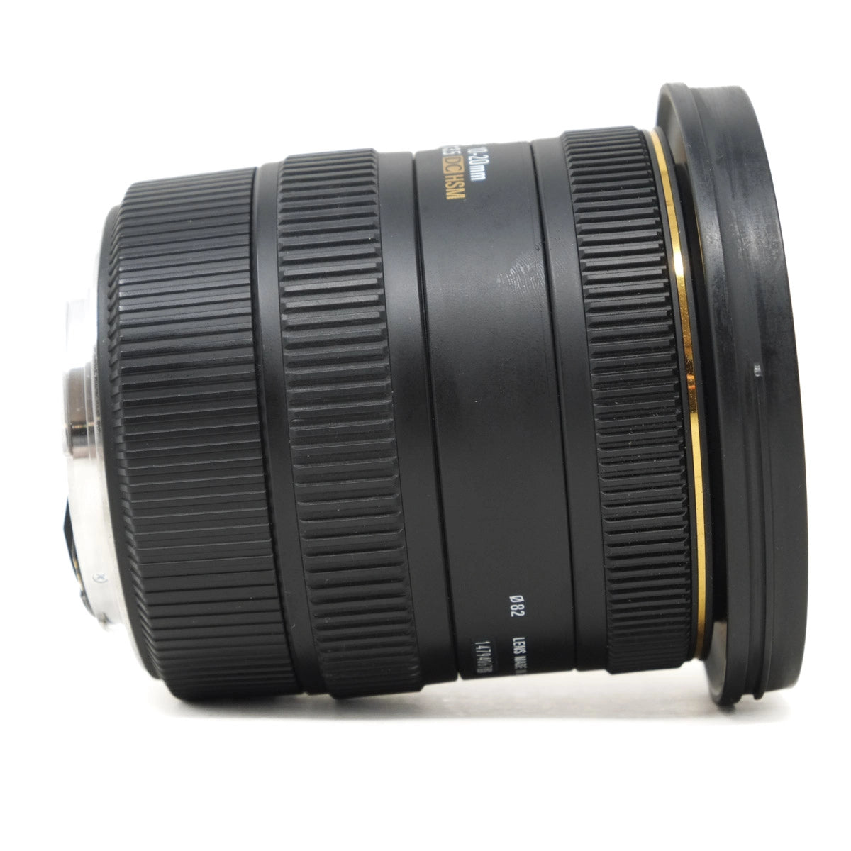 Camera lens on a white background