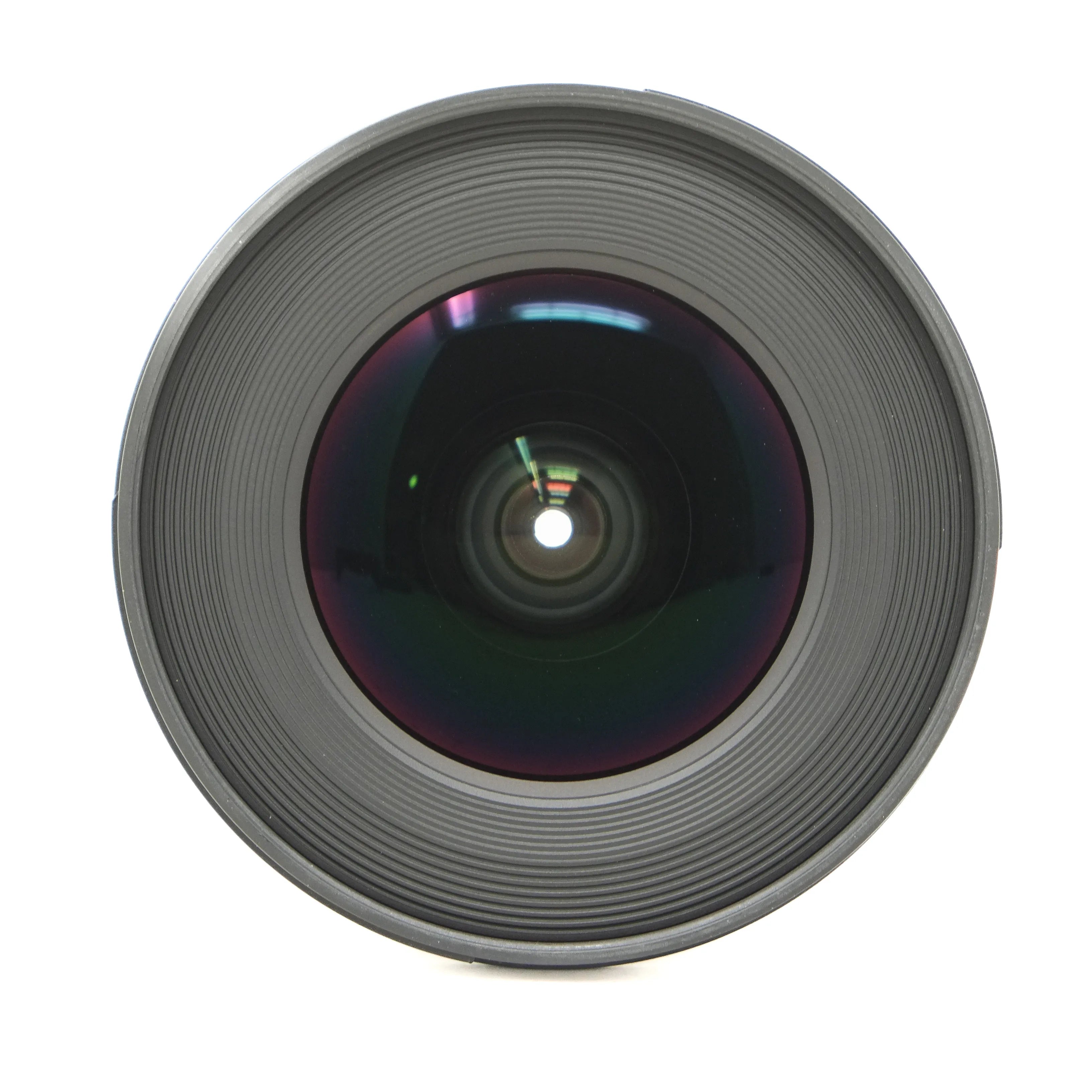 Camera lens on a white background