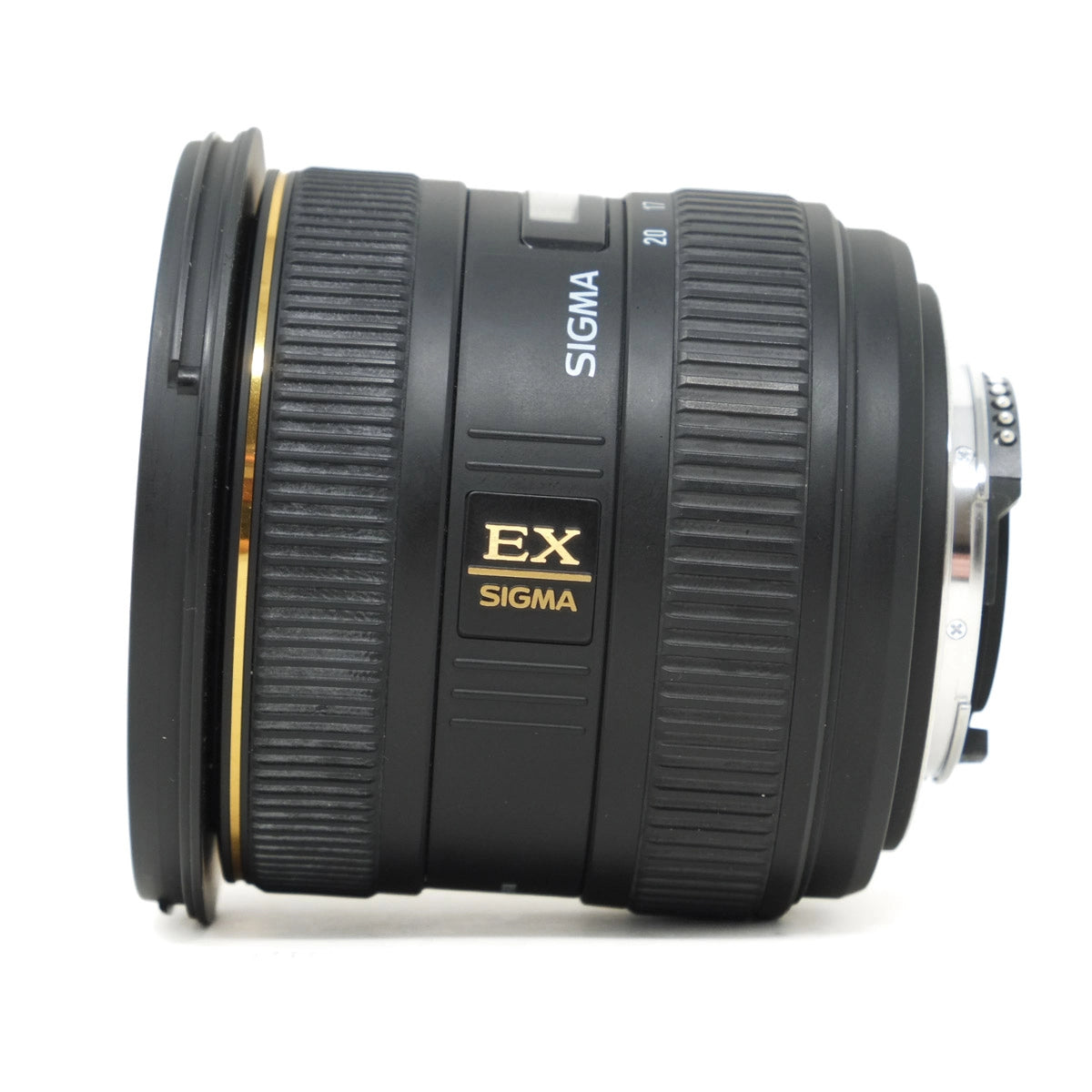 Sigma EX lens on a white background