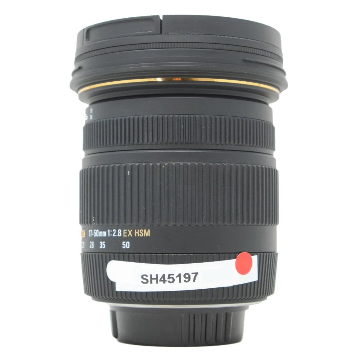 Used Sigma DC 17-50mm F2.8EX HSM OS Lens in Nikon F Mount - side angle 