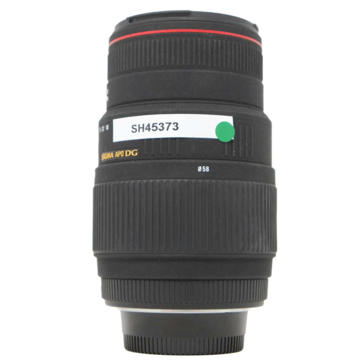 Used Sigma DG 70-300mm F4-5.6 APO DG HSM lens in Nikon F mount - side angle