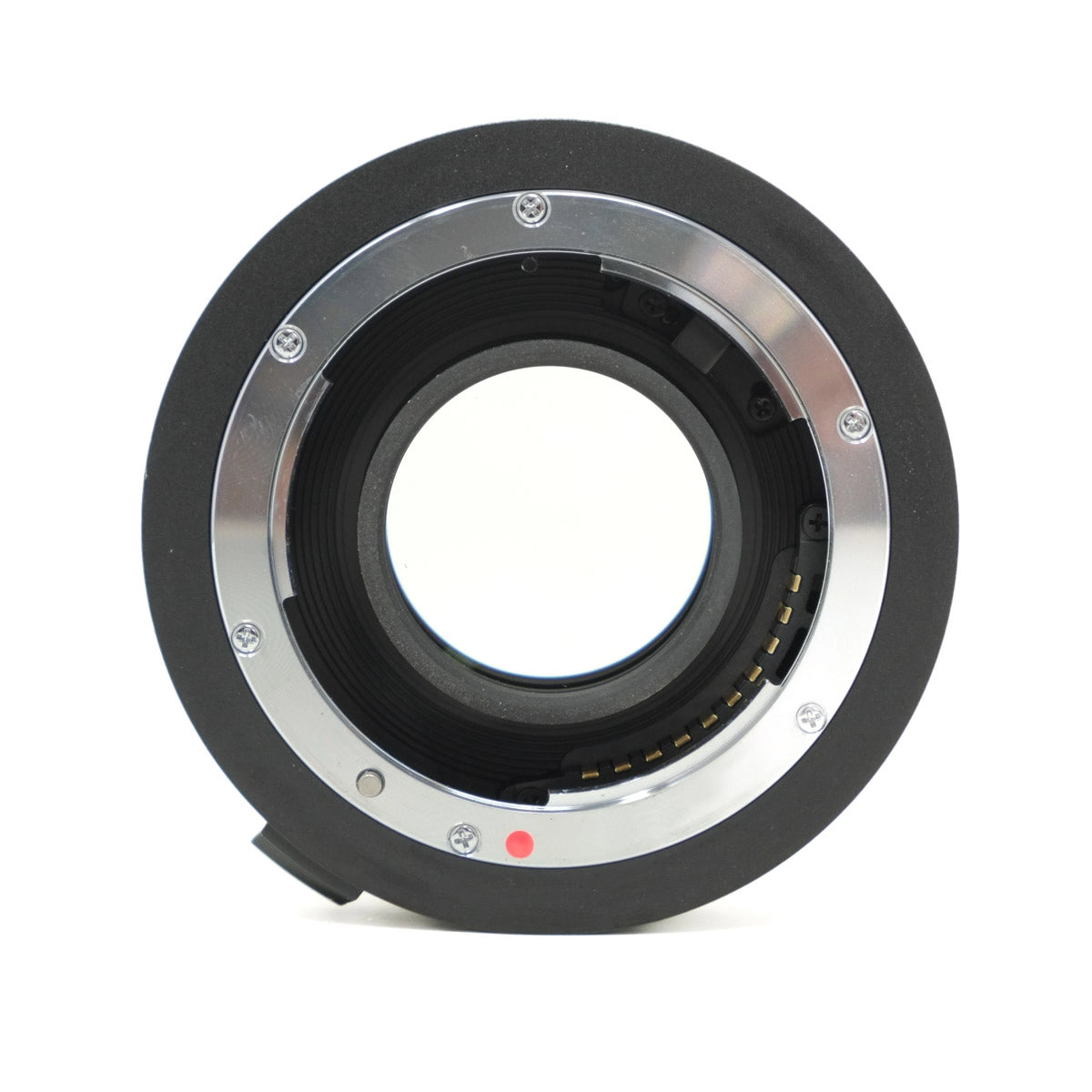 Used Sigma TC-1401 1.4X converter In Nikon F mount - top angle 