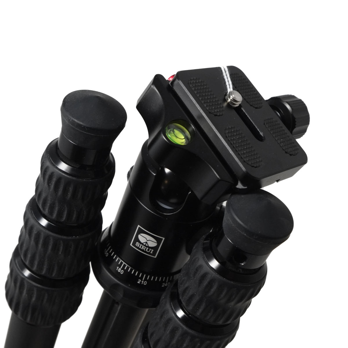 Used Sirui Traveler 7C Tripod + Head - Tripod head top angle 