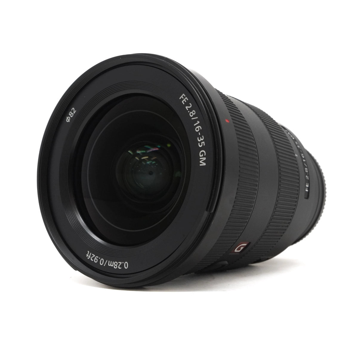 Used Sony 16-35mm F2.8 G Master Lens - Top angle 