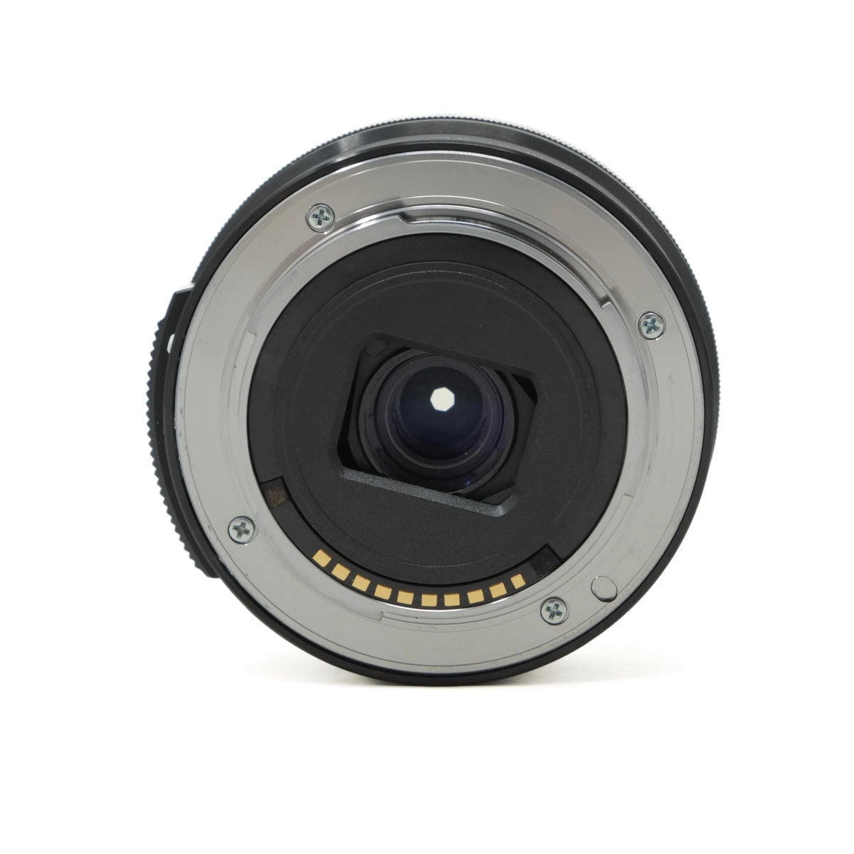 Camera lens on a white background