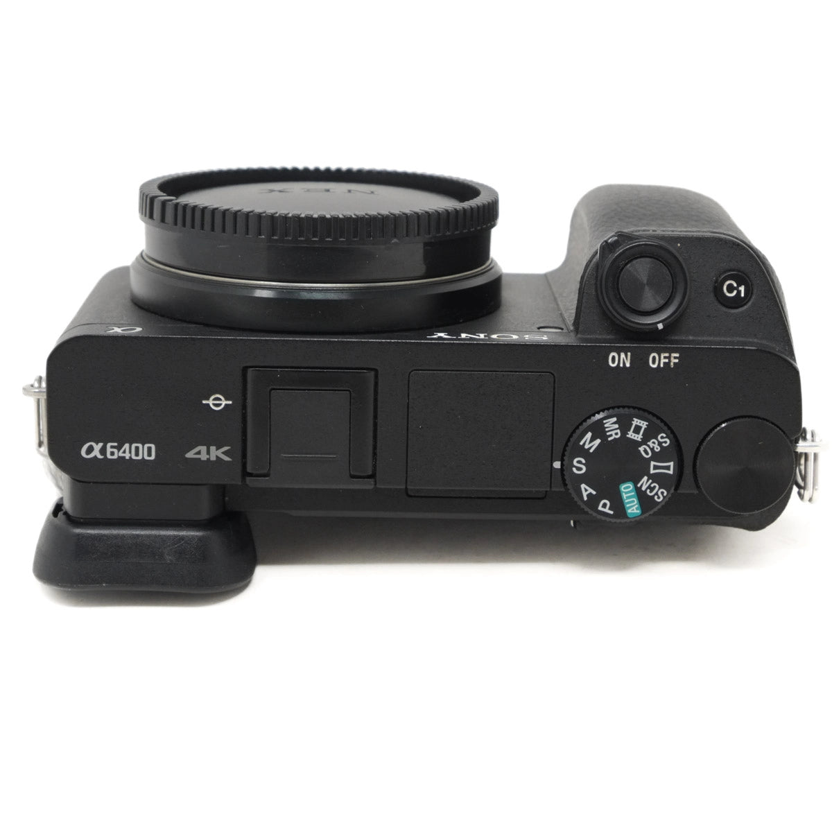 Sony Alpha a6400 camera on a white background