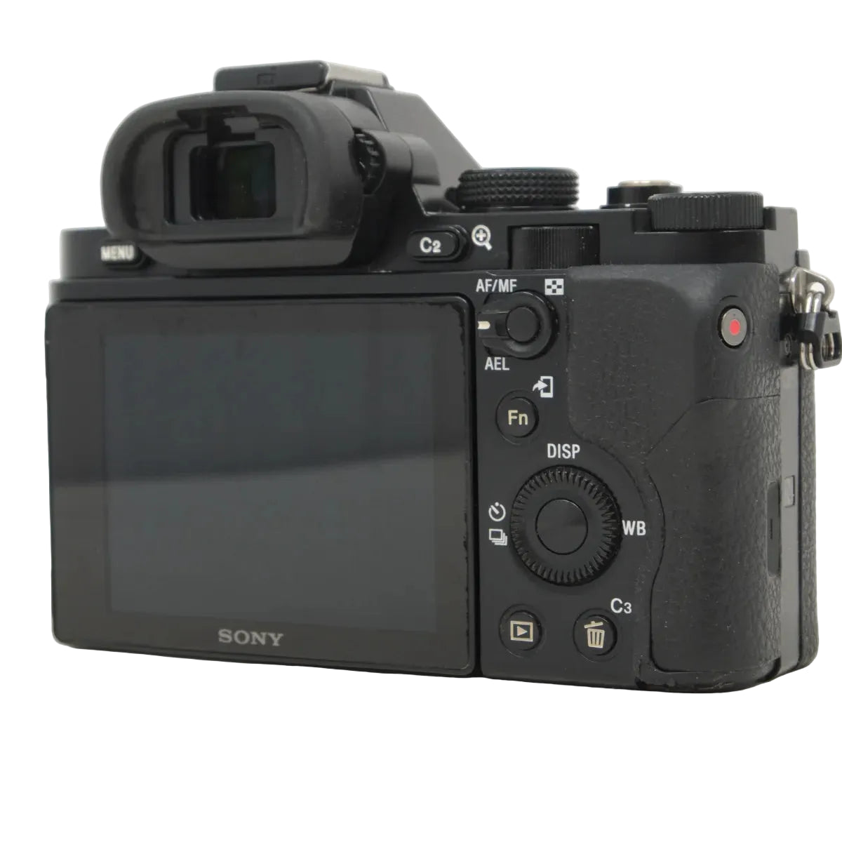 Used Sony A7 Camera + 28-70mm f/3.5-5.6 Lens - back angle 