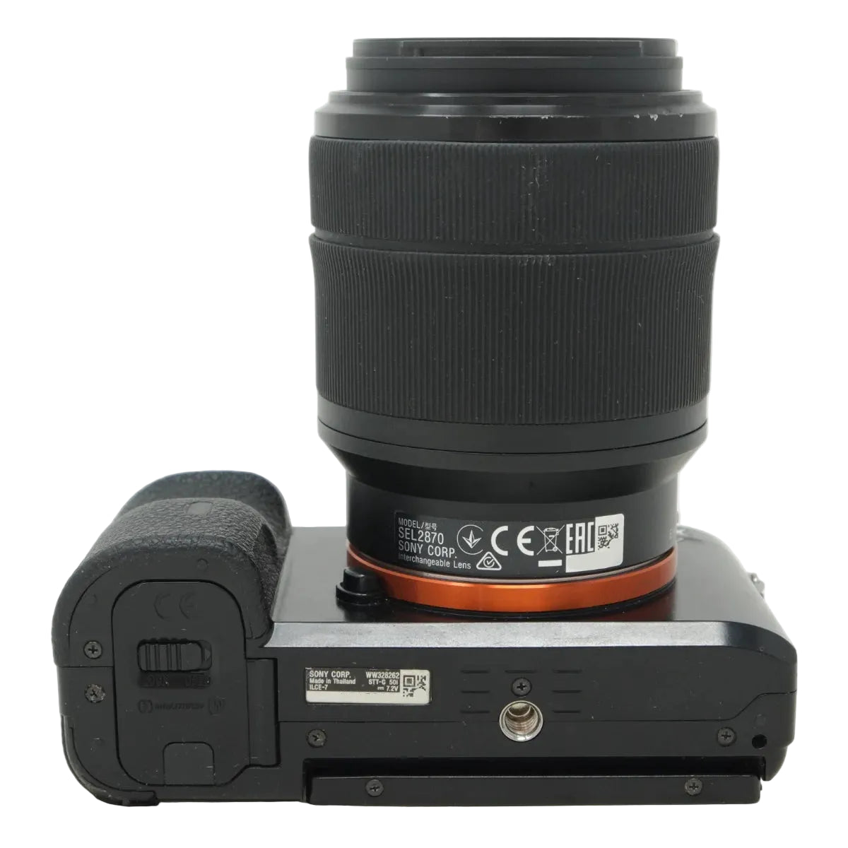 Used Sony A7 Camera + 28-70mm f/3.5-5.6 Lens - bottom angle 