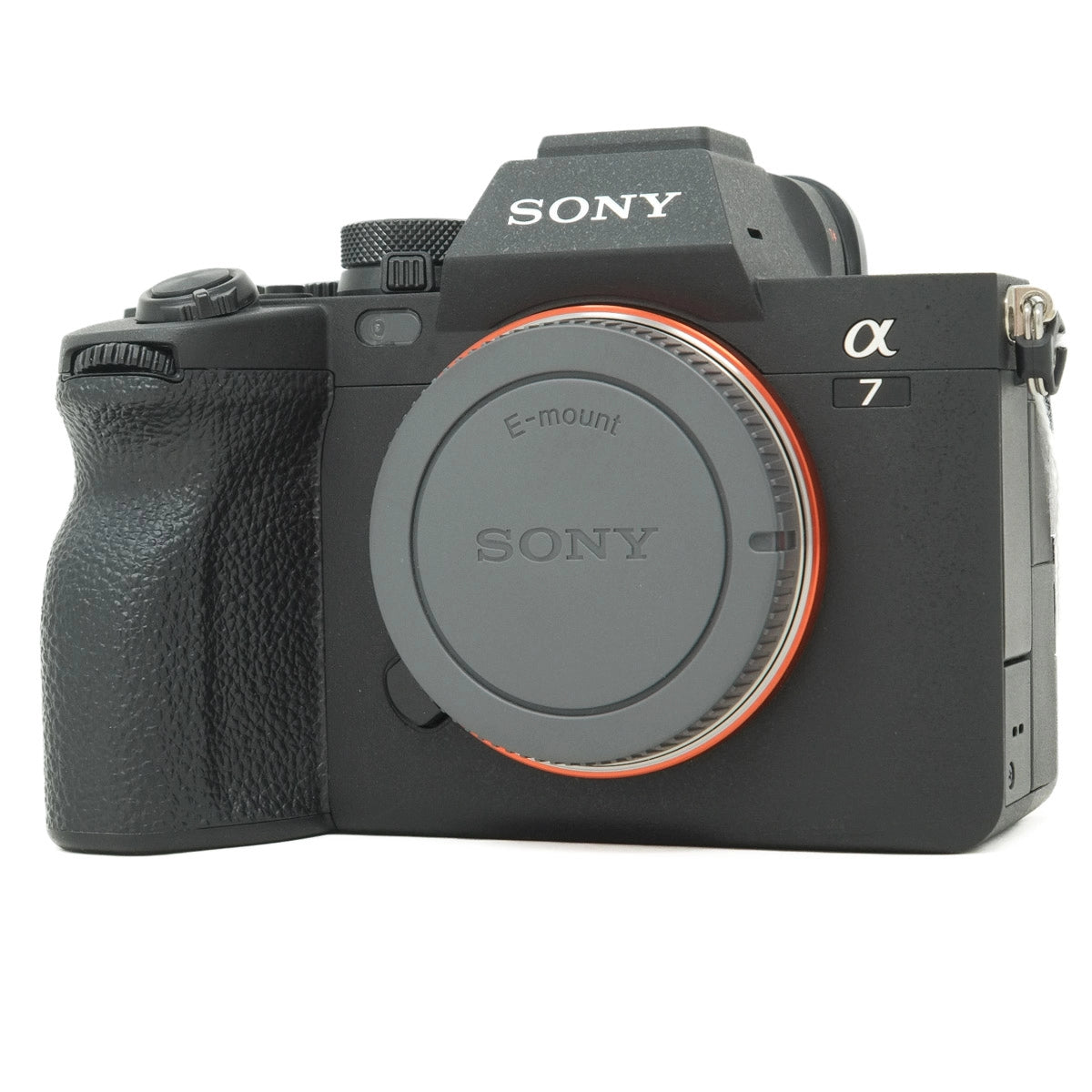 Sony camera body on a white background