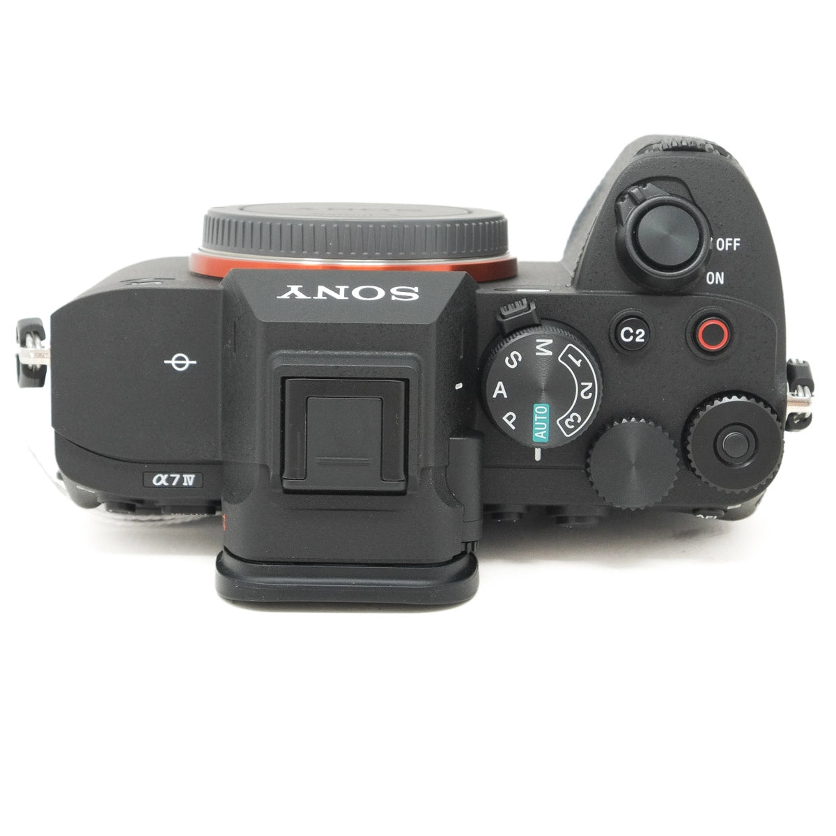 Sony camera body on a white background