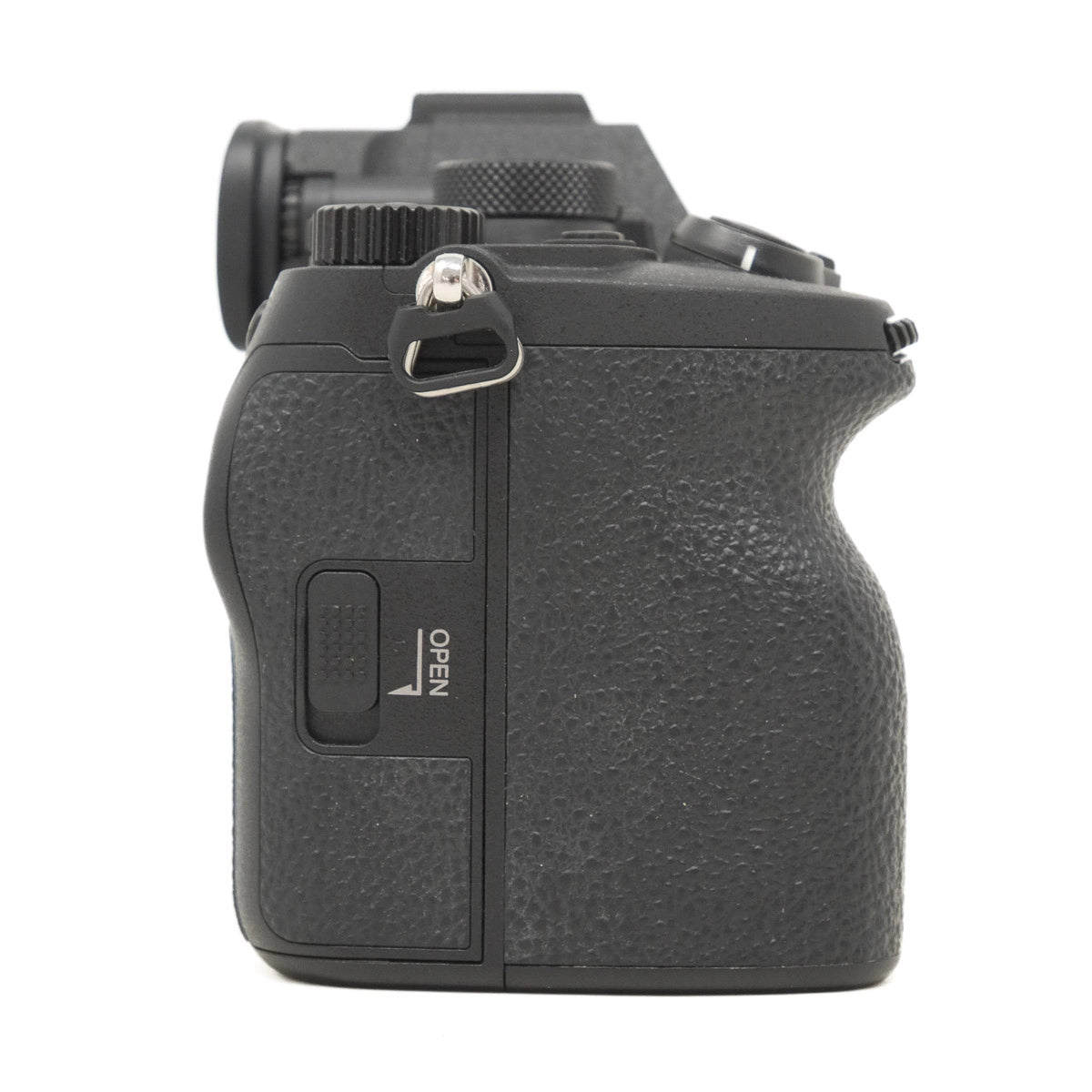 Used Sony A7 MKIV Mirrorless camera body - side angle