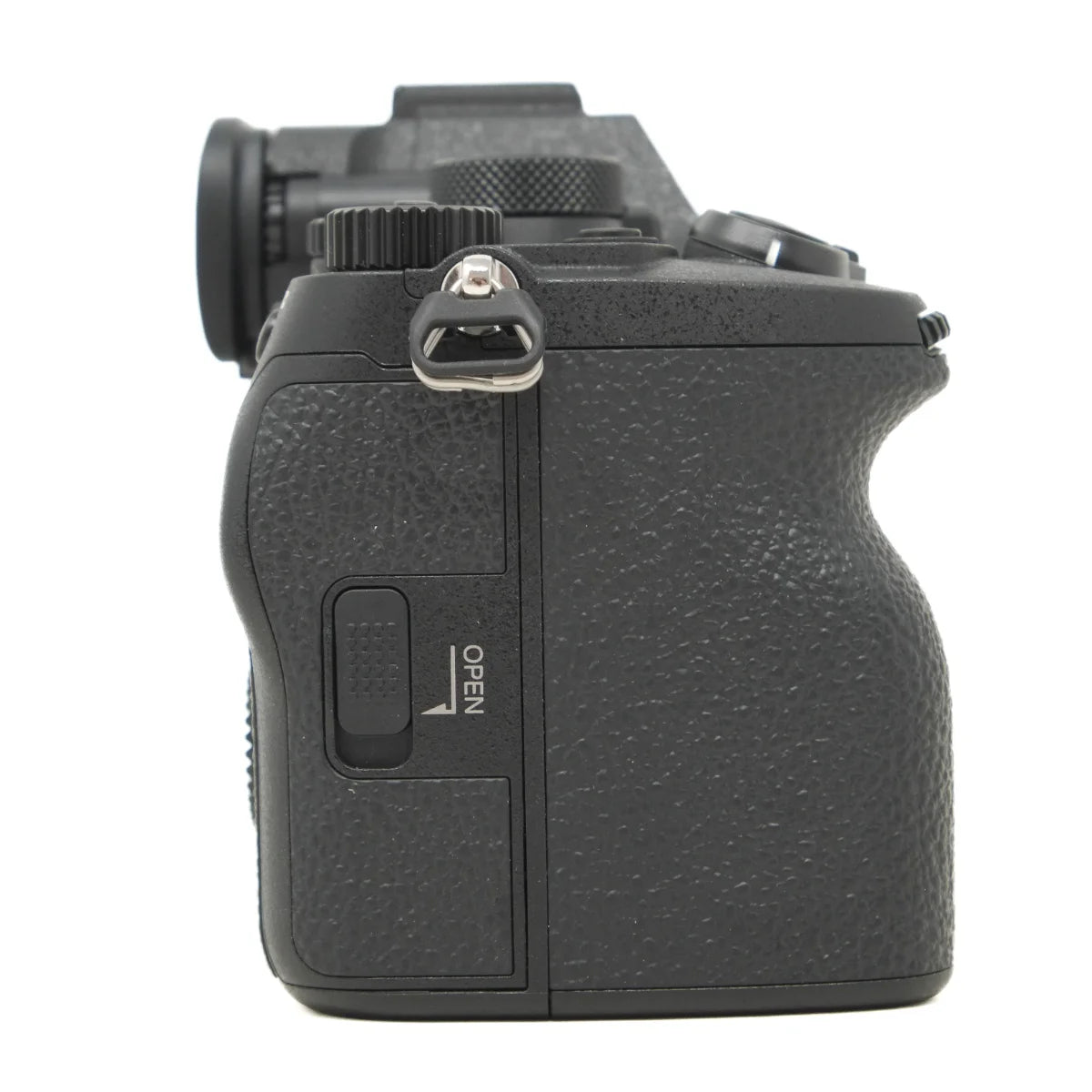 Used Sony A7 MKIV Mirrorless camera body - side angle 