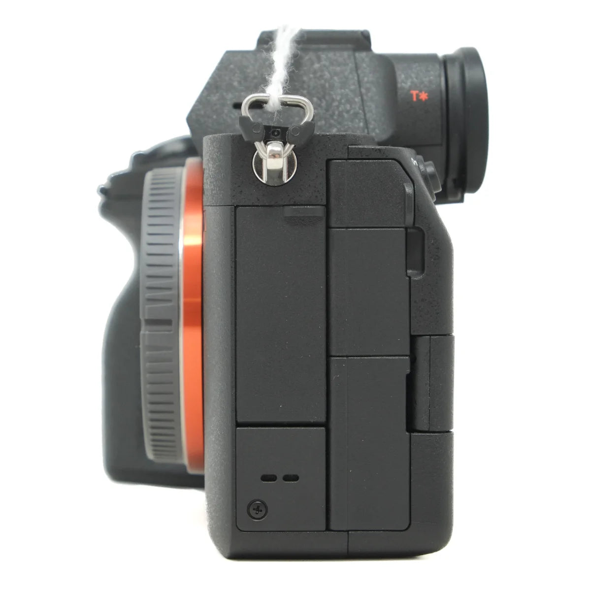 Used Sony A7 MKIV Mirrorless camera body - side angle 