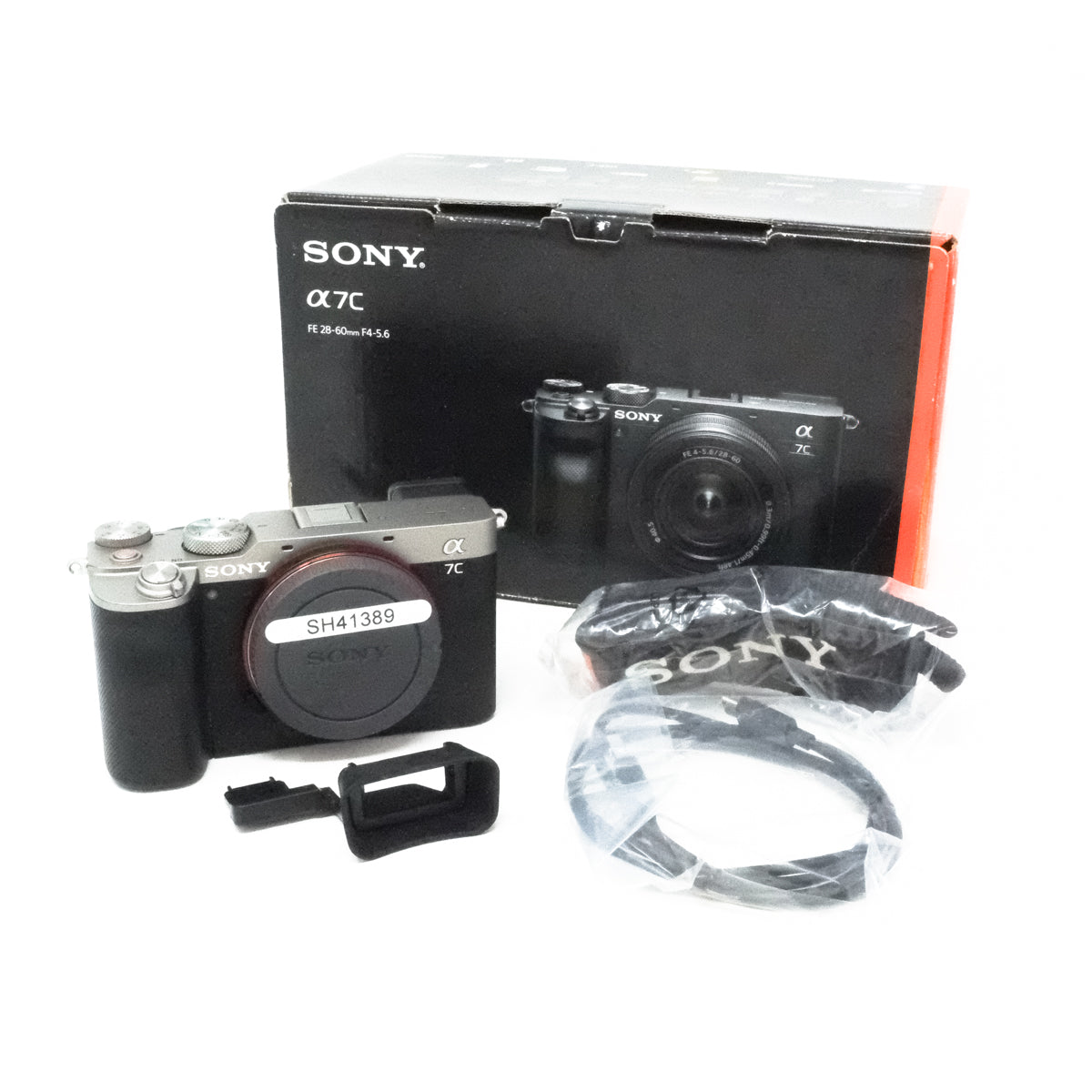 Used Sony Alpha a7C Mirrorless Digital Camera Body Only - Black (Boxed SH41389) box contents