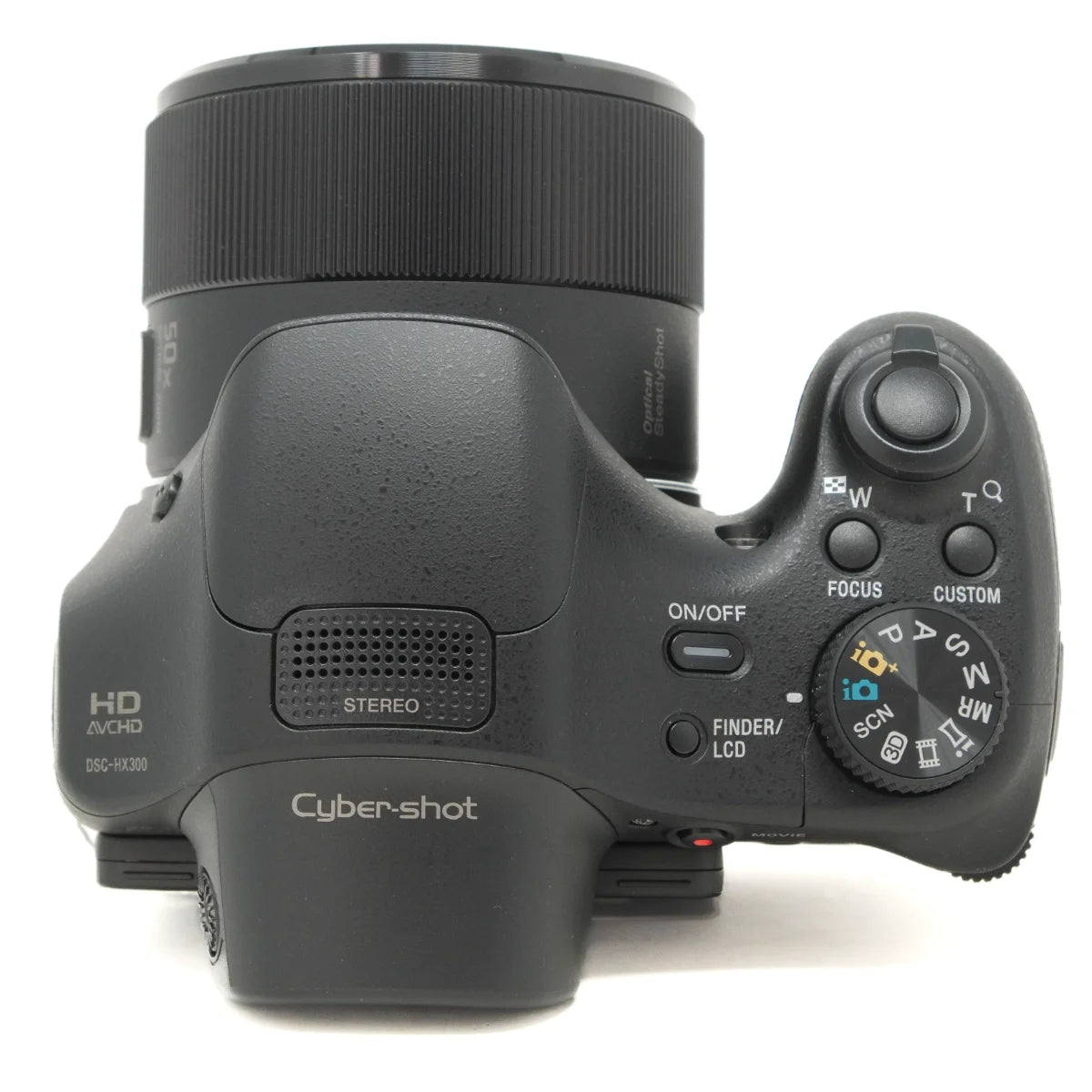 Used Sony Cybershot DSC-HX300 Digital Bridge camera - top angle 