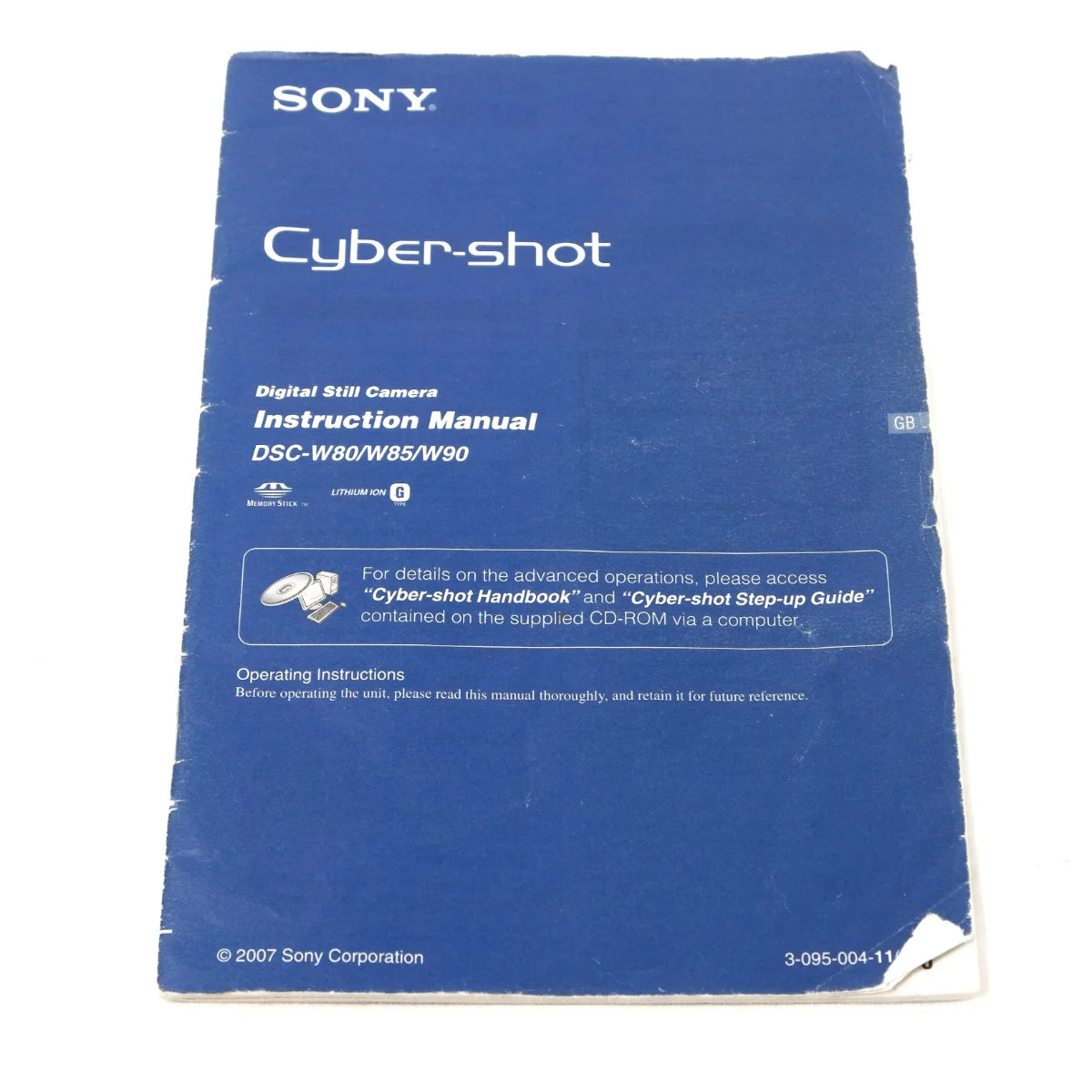 Used Sony Cybershot DSC-W170 Digital camera - instructions 