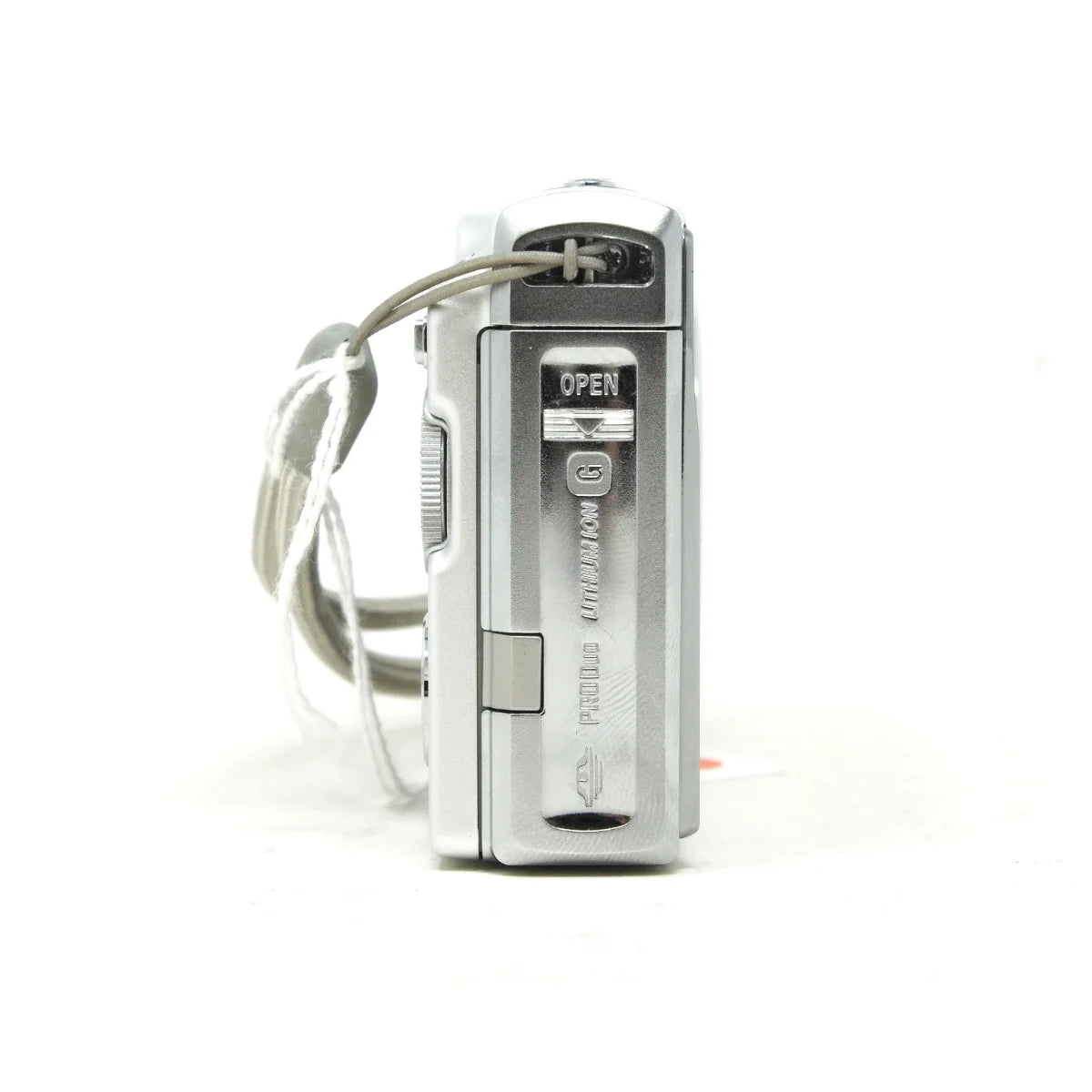 Used Sony Cybershot DSC-W80 Digital camera - side angle 