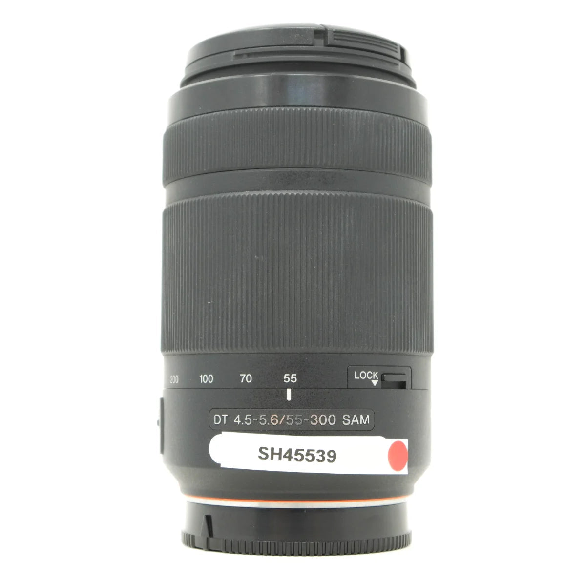 Used Sony DT 55-300mm f4.5-5.6 SAM Lens - front angle 