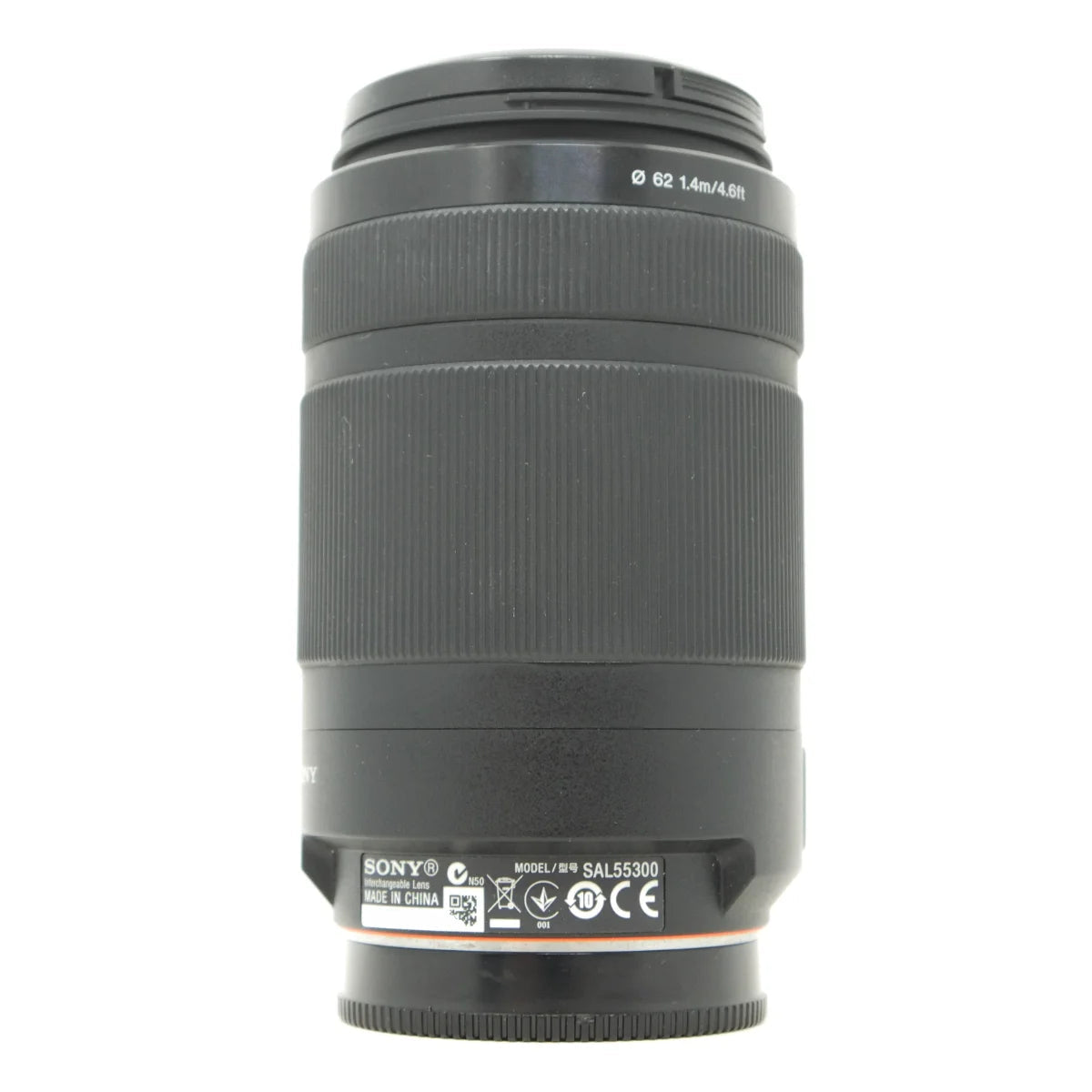 Used Sony DT 55-300mm f4.5-5.6 SAM Lens - side angle 