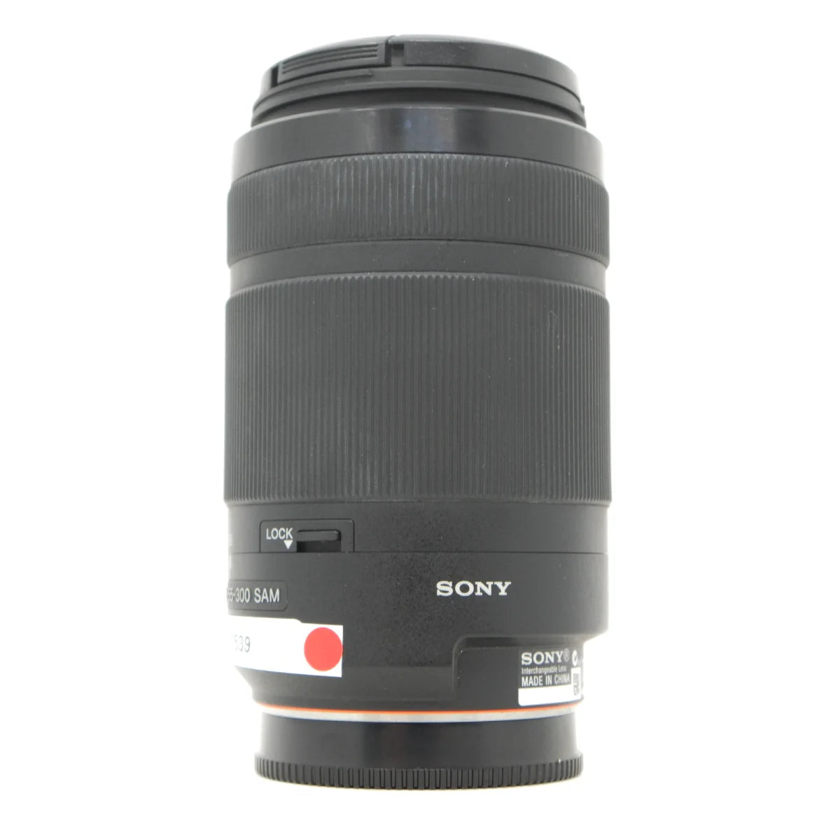 Used Sony DT 55-300mm f4.5-5.6 SAM Lens - side angle 