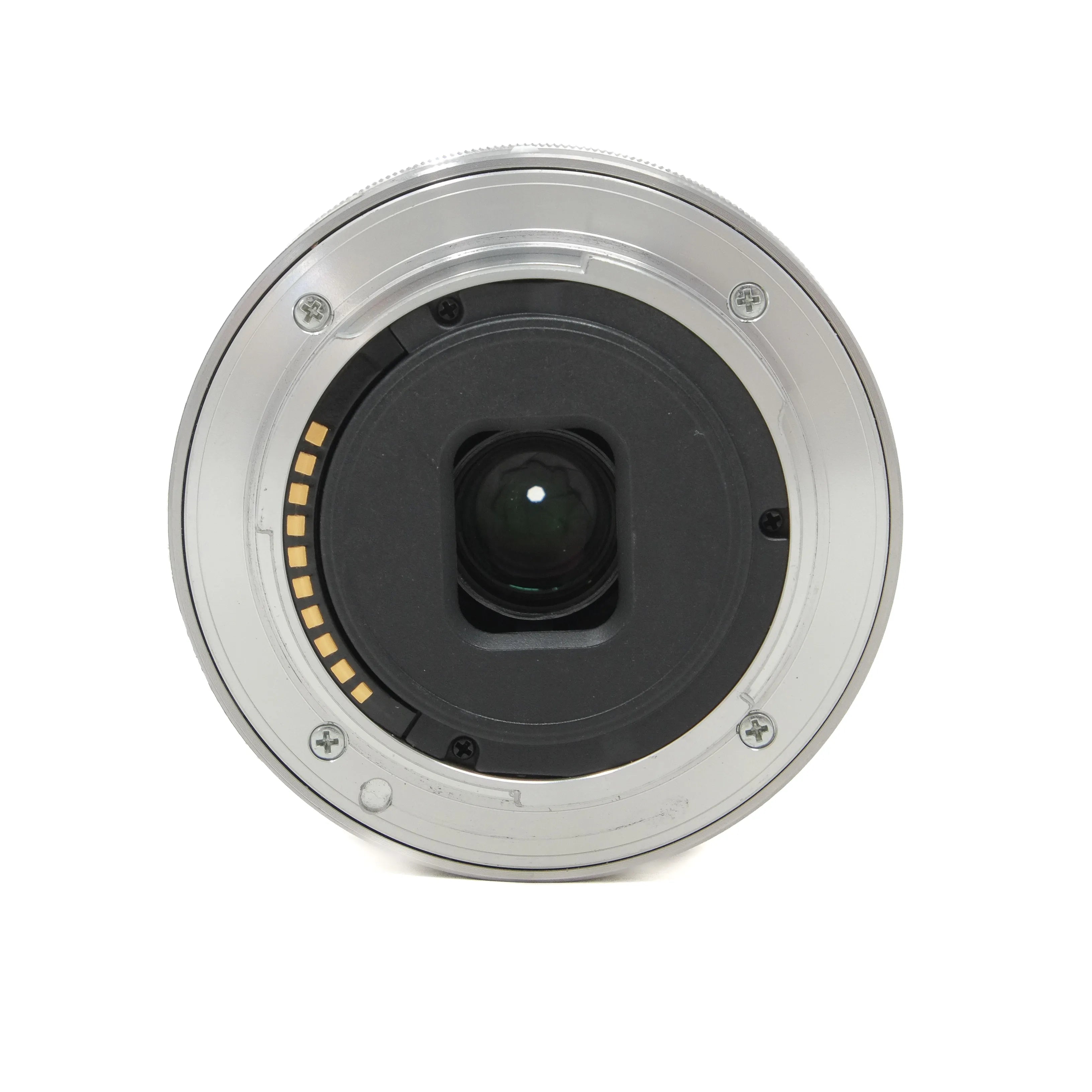 Camera lens on a white background