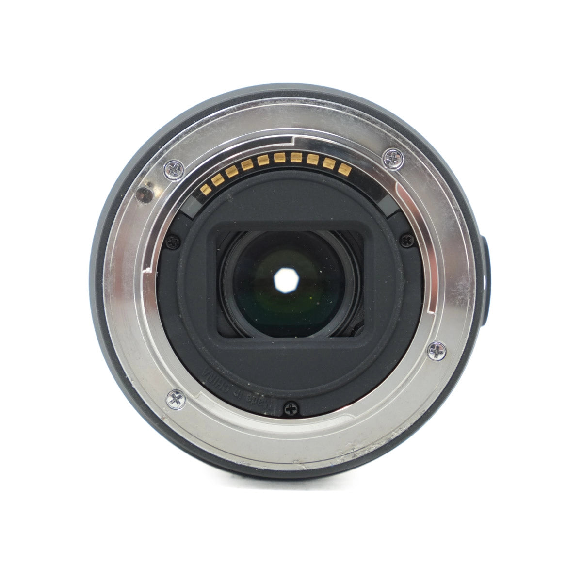 Camera lens on a white background