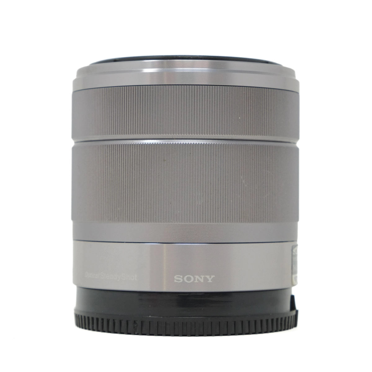 Sony camera lens on a white background