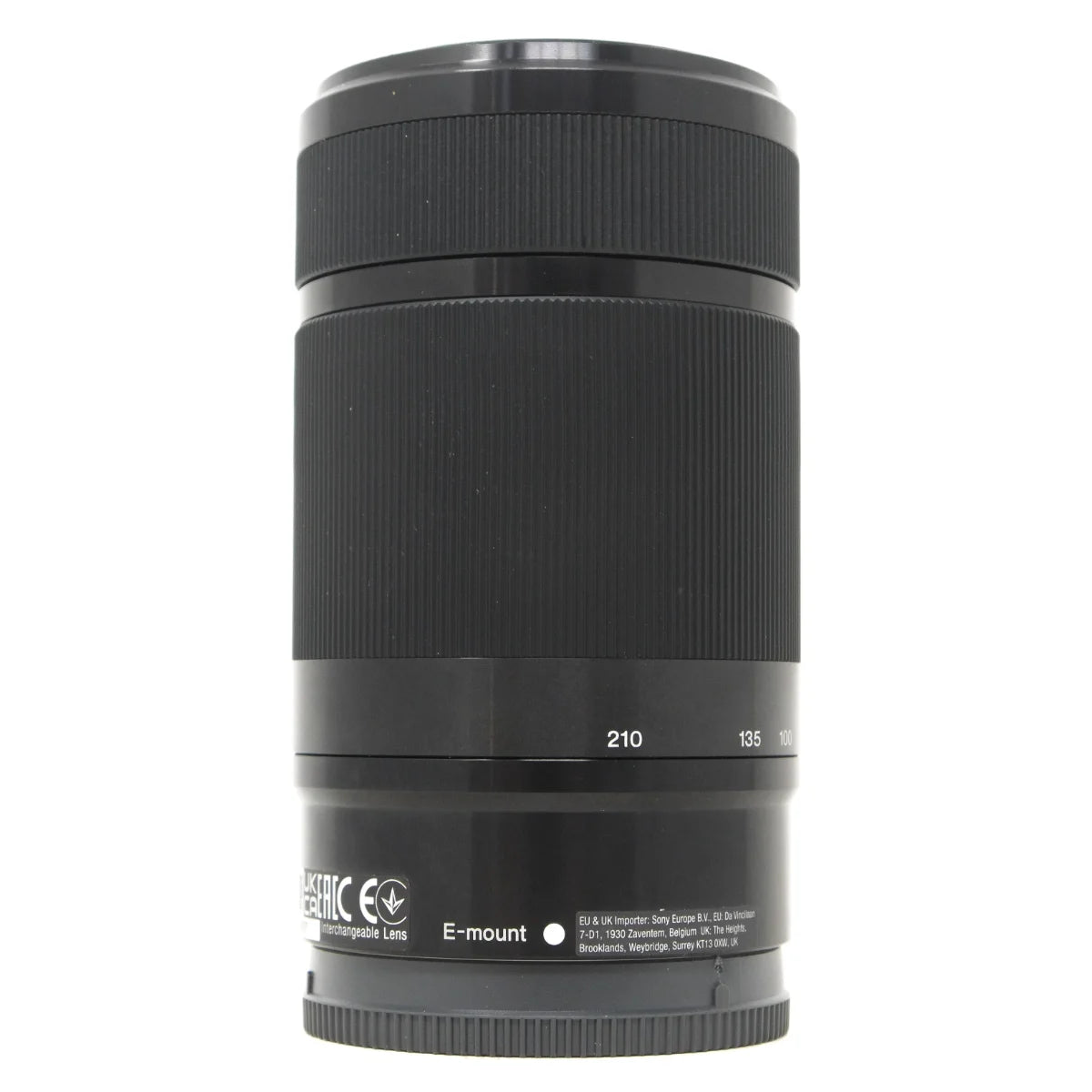 Used Sony E 55-210mm F4.5-6.3 OSS Lens - side angle 