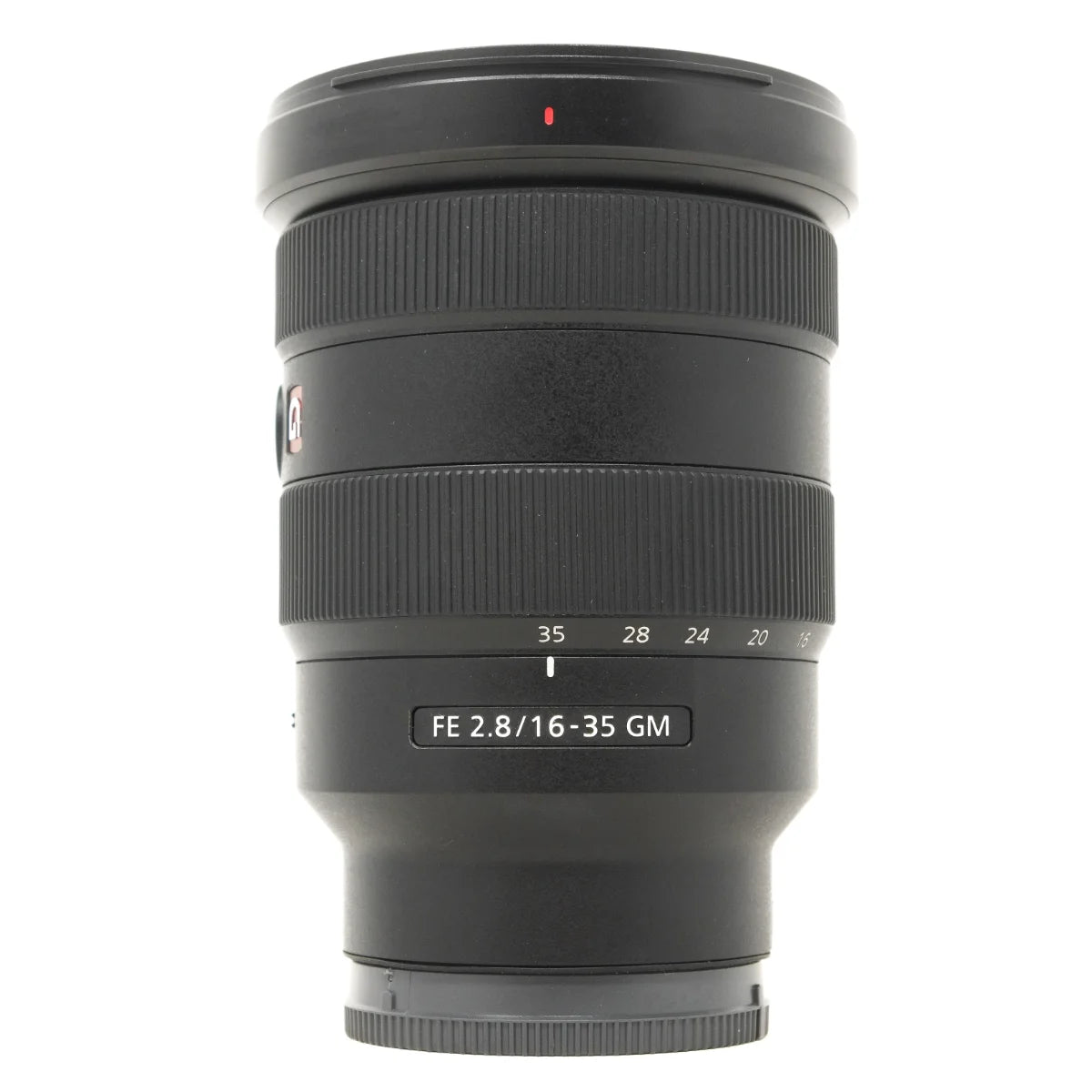 Used Sony FE 16-35mm F2.8 GM lens - front angle 