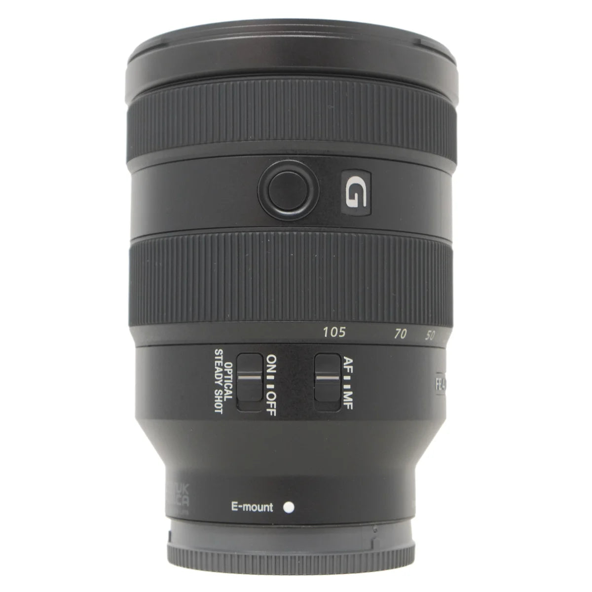 Used Sony FE 24-105mm f4G OSS Lens - side angle 