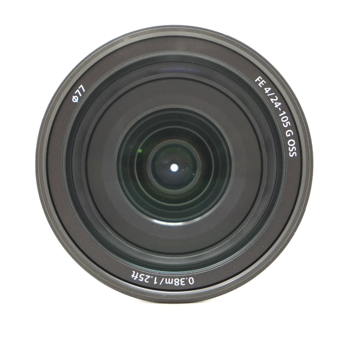 Used Sony FE 24-105mm f4G OSS Lens - top angle