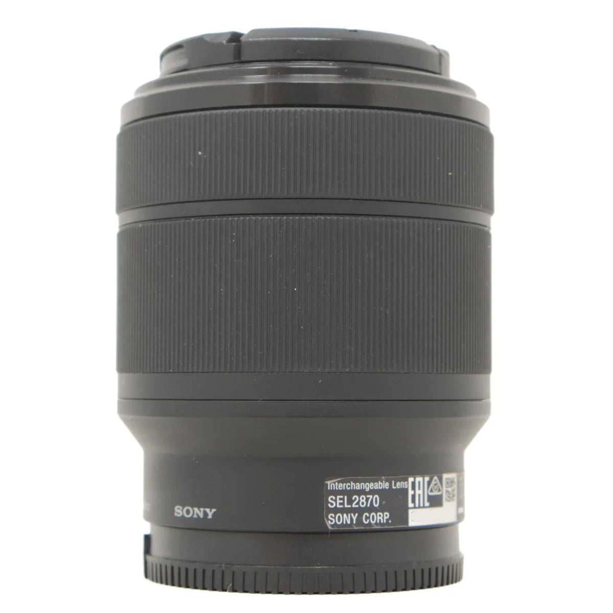 Used Sony FE 28-70mm F3.5-5.6 OSS lens - side angle 