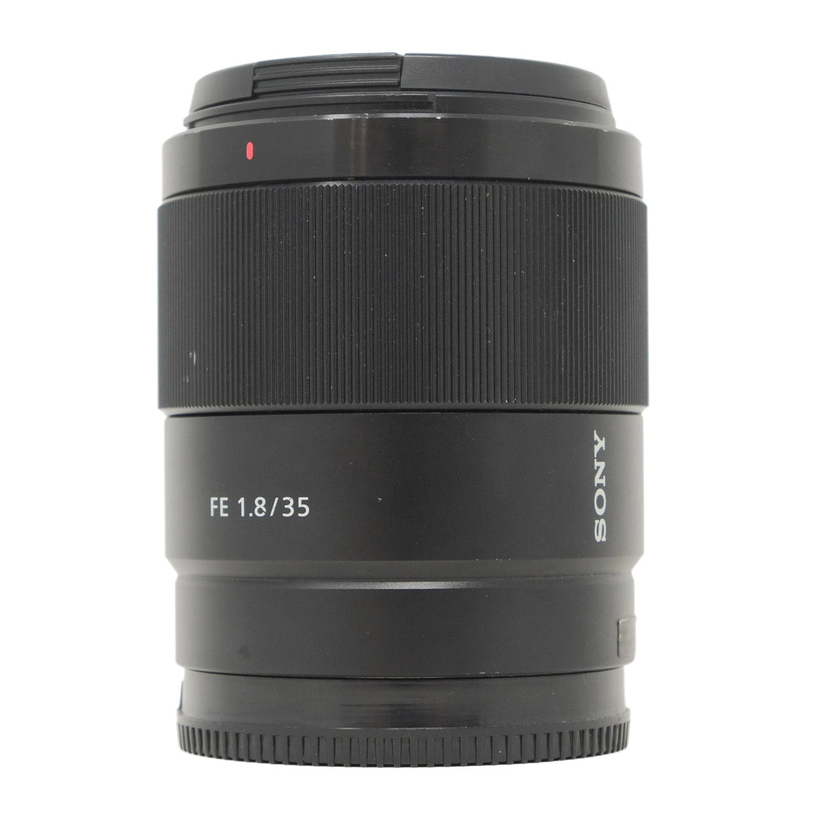 Sony camera lens on a white background