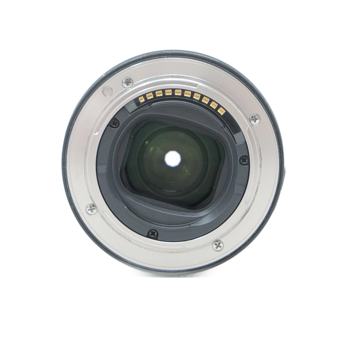 Camera lens on a white background