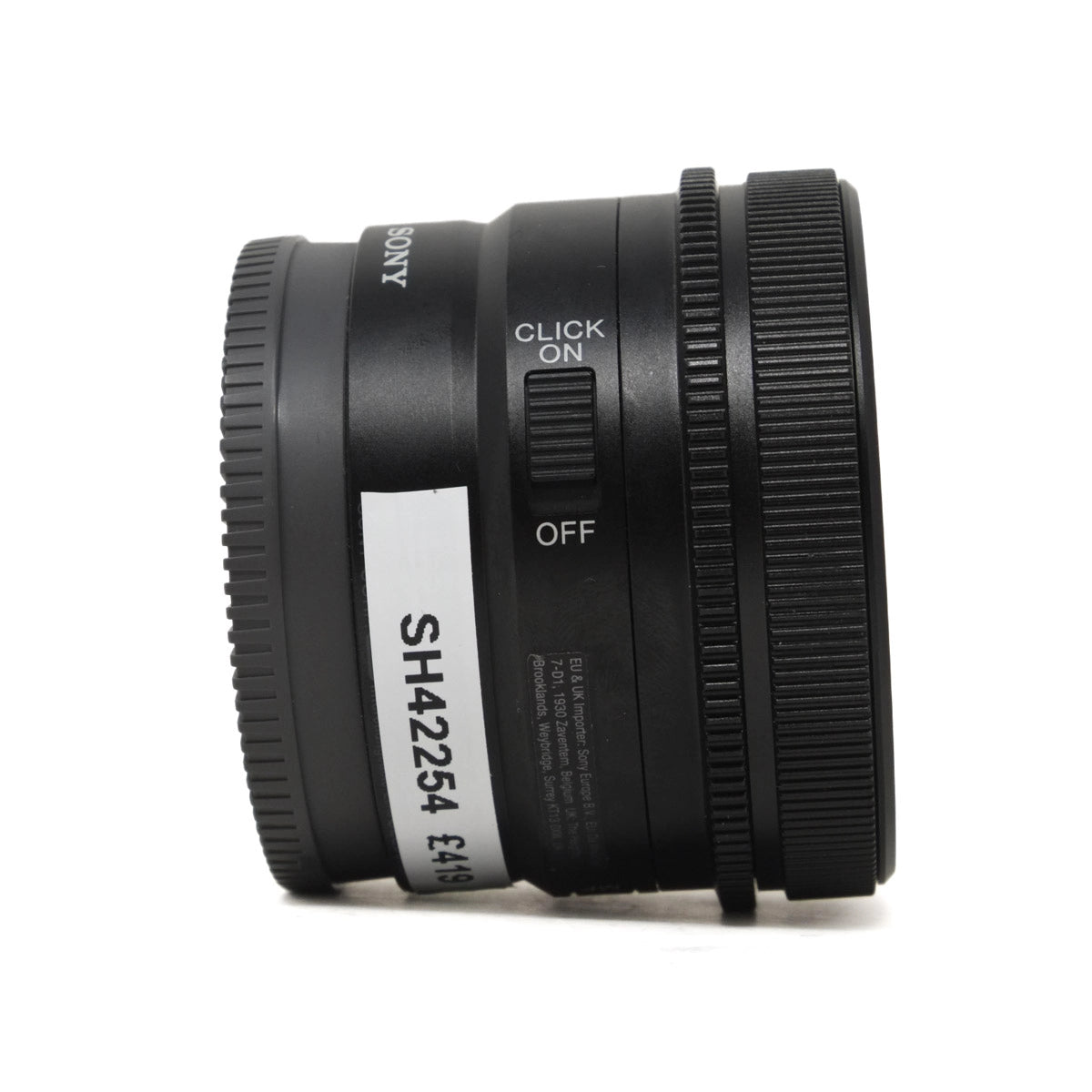 Used Sony FE 50mm F2.5 G Lens - Boxed - Side angle 