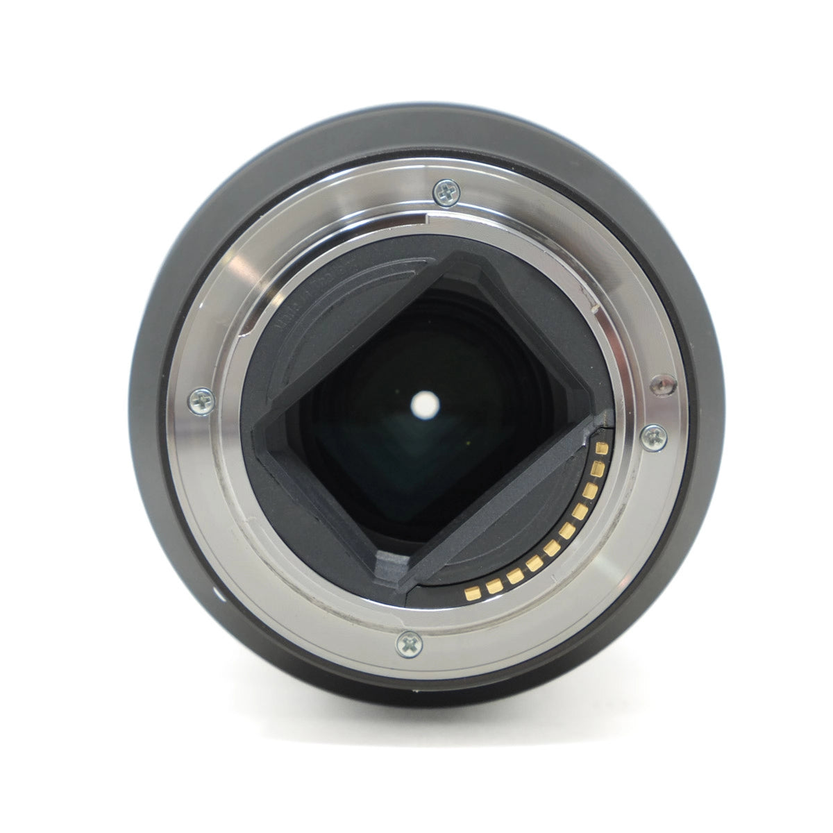 Camera lens on a white background