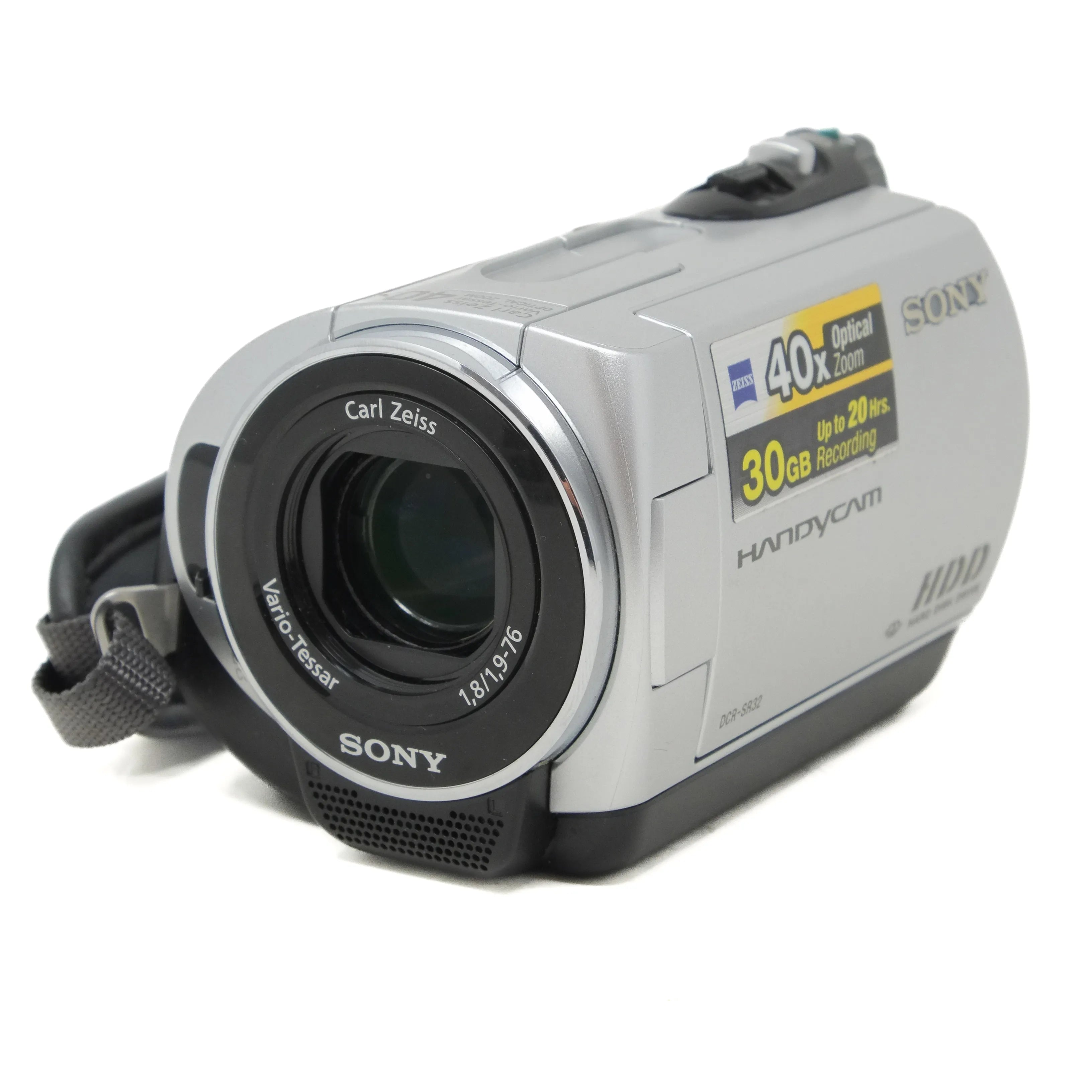 Sony video camera on a white background