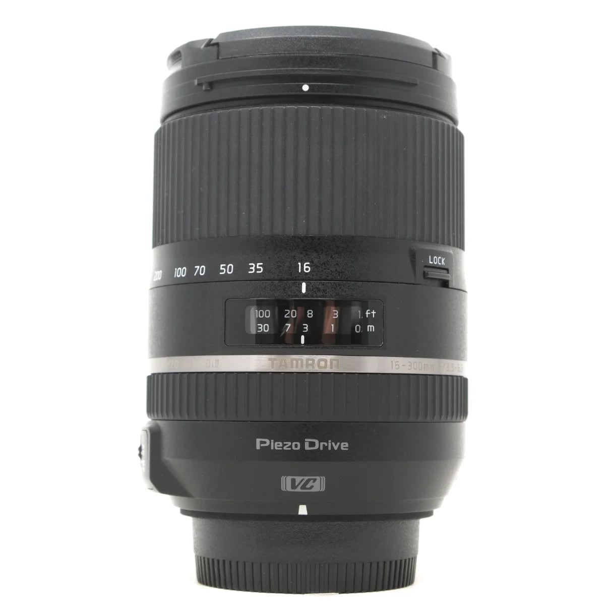 Used Tamron 16-300mm F3.5-6.3 PZD Di II in Nikon F Mount - front angle 