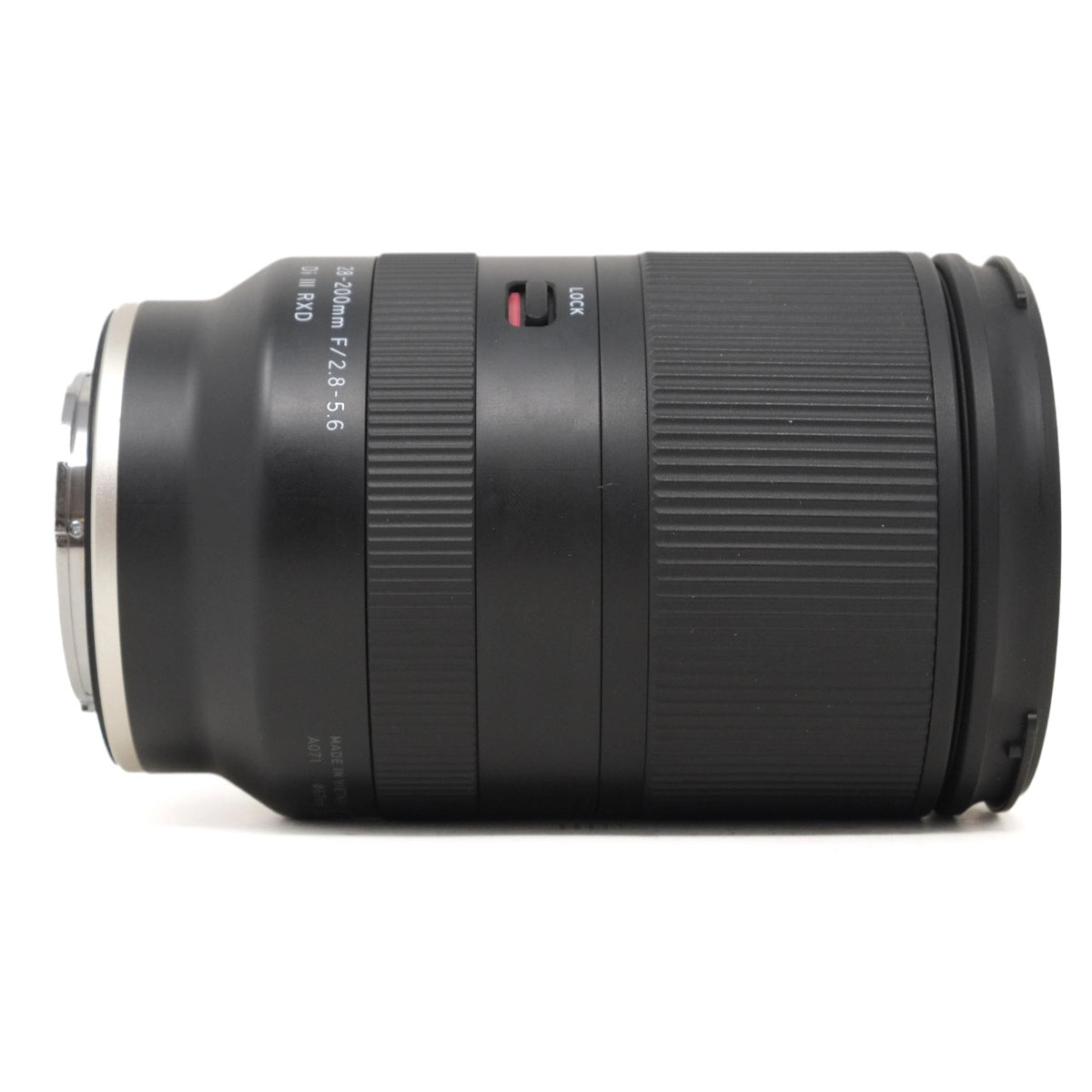 Camera lens on a white background